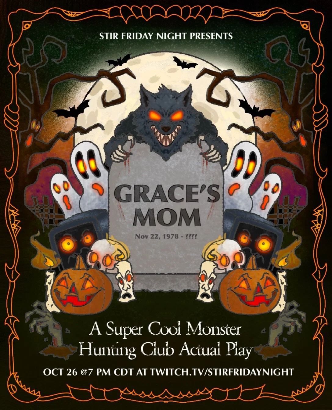 Mrs. Mars is Missing, but luckily, our band of well-prepared and HIGHLY imaginative fifth-graders is on the case!

Tune in next Monday for GRACE&rsquo;S MOM, an actual play stream of Super Cool Monster Hunting Club by Grant Howitt!

Featuring (@thehe
