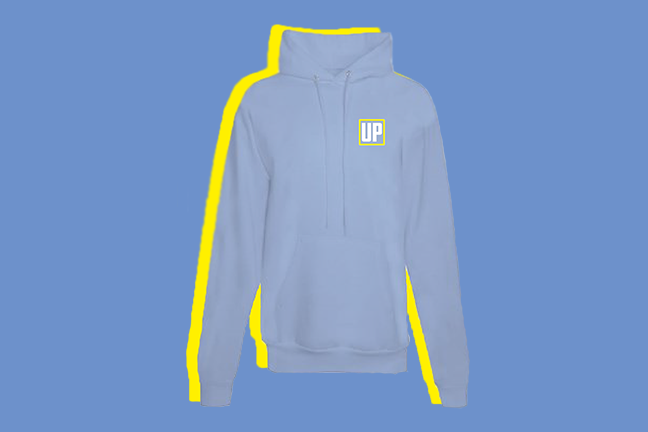 square logo hoodie