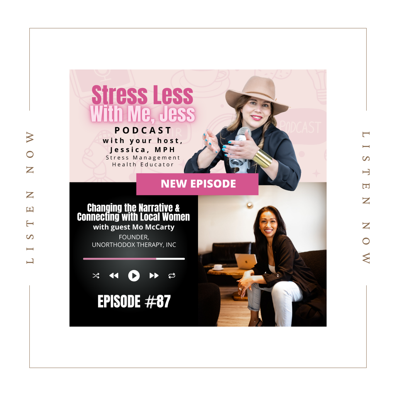 🎙 Dive into Episode #87 of 'Stress Less with Me, Jess' 