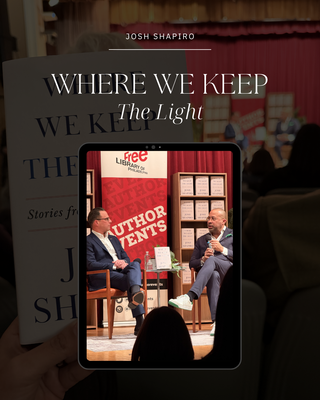 Unorthodox Therapy Attends Governor Josh Shapiro’s Book Launch, Highlighting the Intersection of Leadership, Faith, and Service