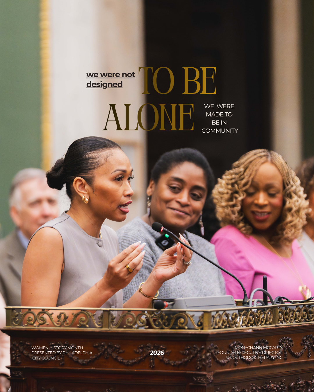 Unorthodox Therapy Founder Shares Message of Community and Grassroots Leadership During Address in Philadelphia City Council Chambers