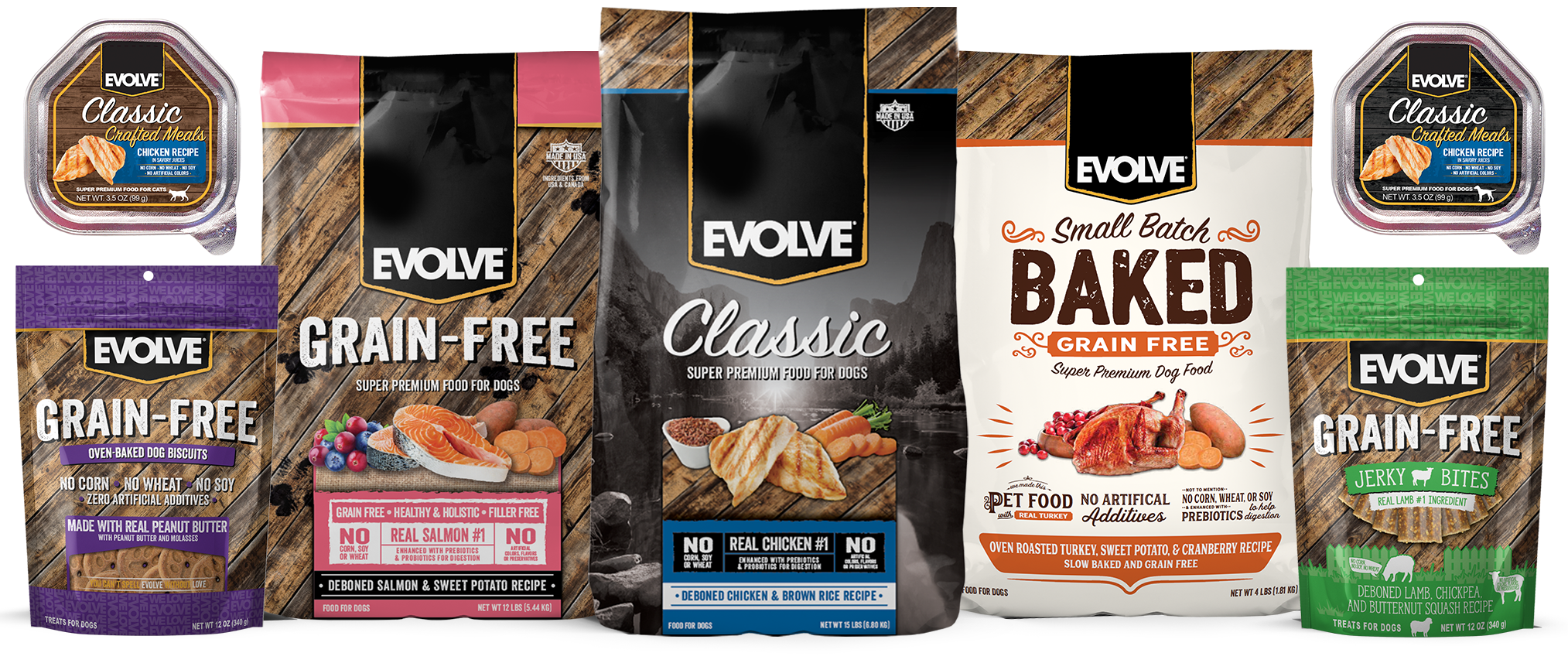 evolve baked dog food