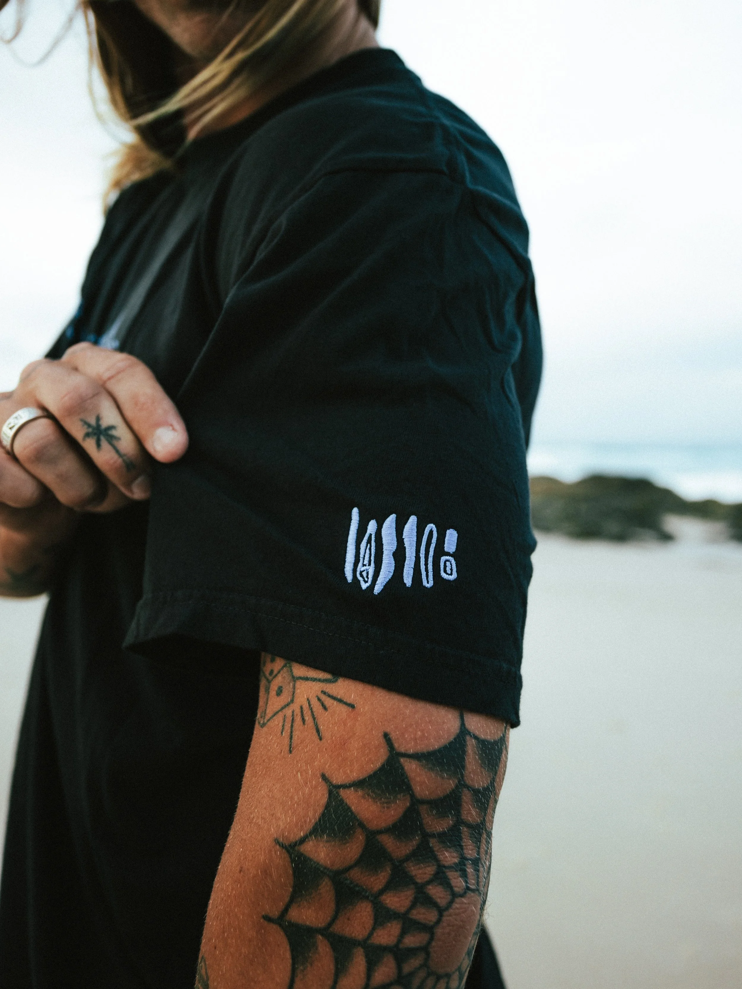 The finer details of our latest release! The Tiger Shark Tee &bull; relaxed, soft and a unisex fit &bull;