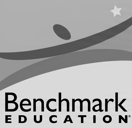 Benchmark Education Company logo — educational audio production credits for René Verón