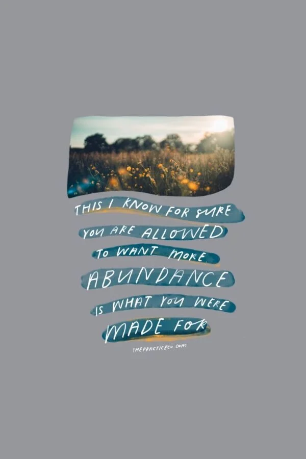 Abundance is what you were made for