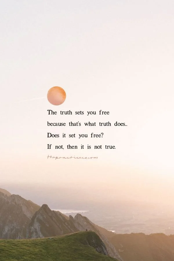 How do you tell if something is true and good?