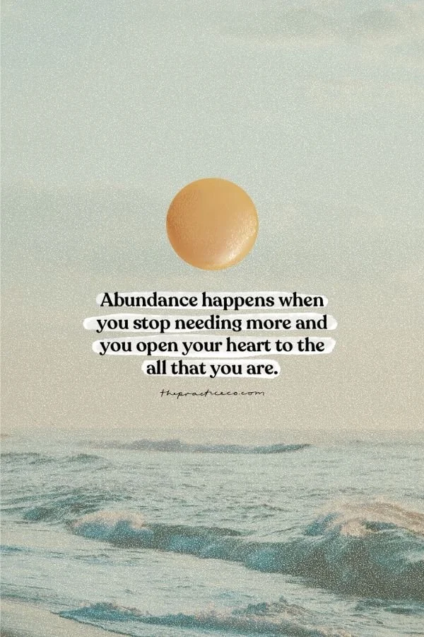 Your goodness is a matter of abundance