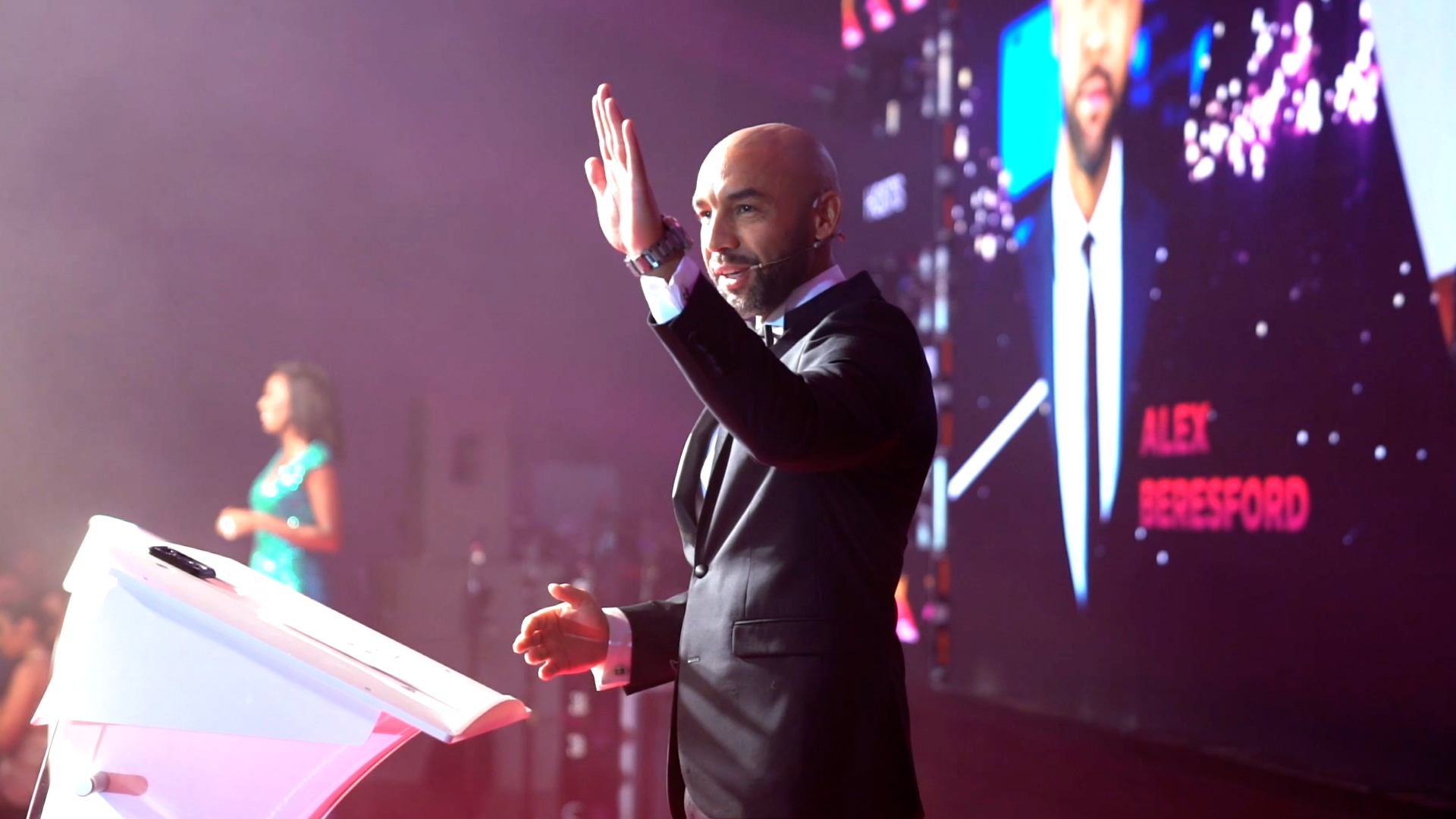 Presenter and host Alex Beresford