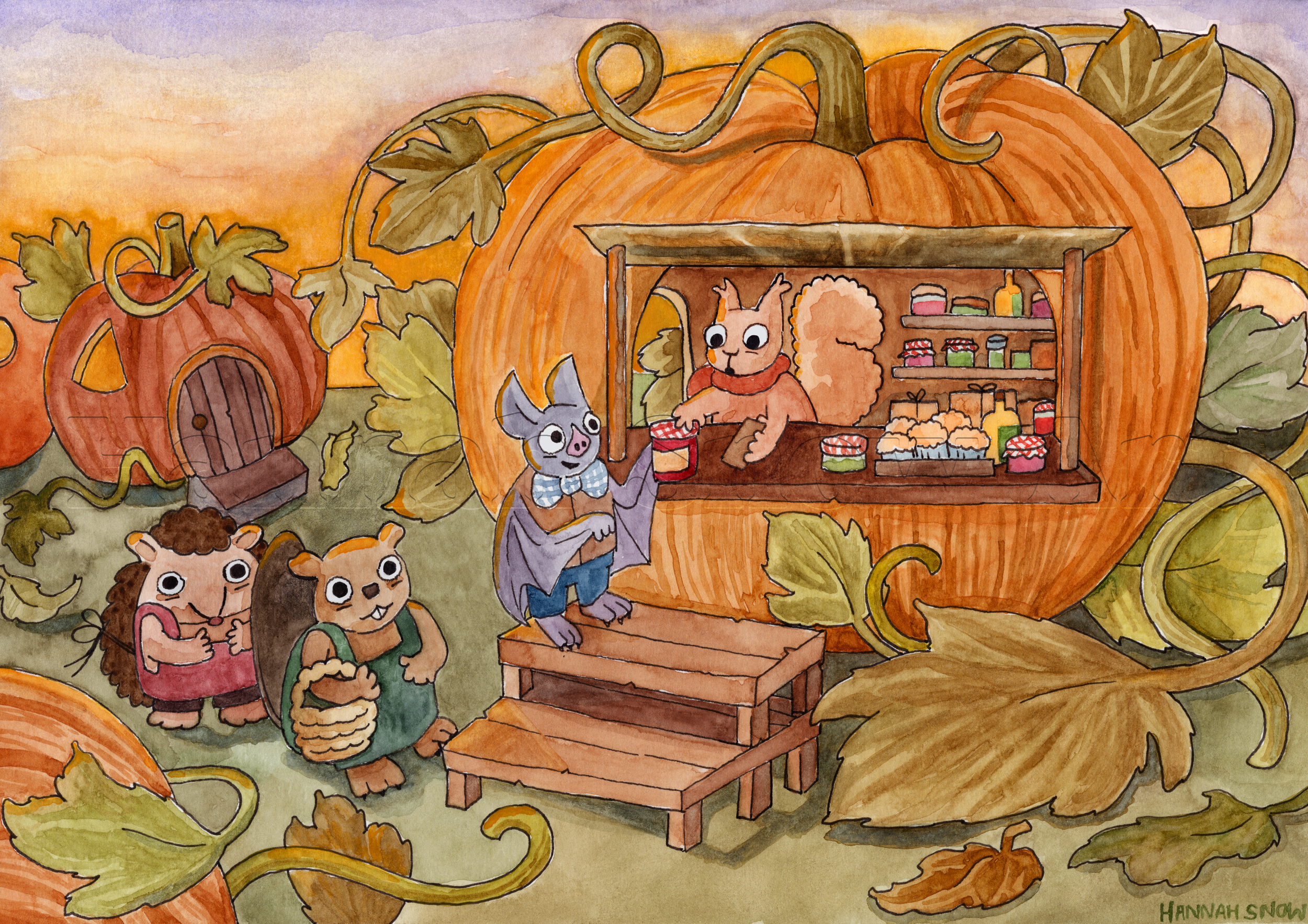 The Pumpkin Shoppe - A4 Print (Pre-Order)