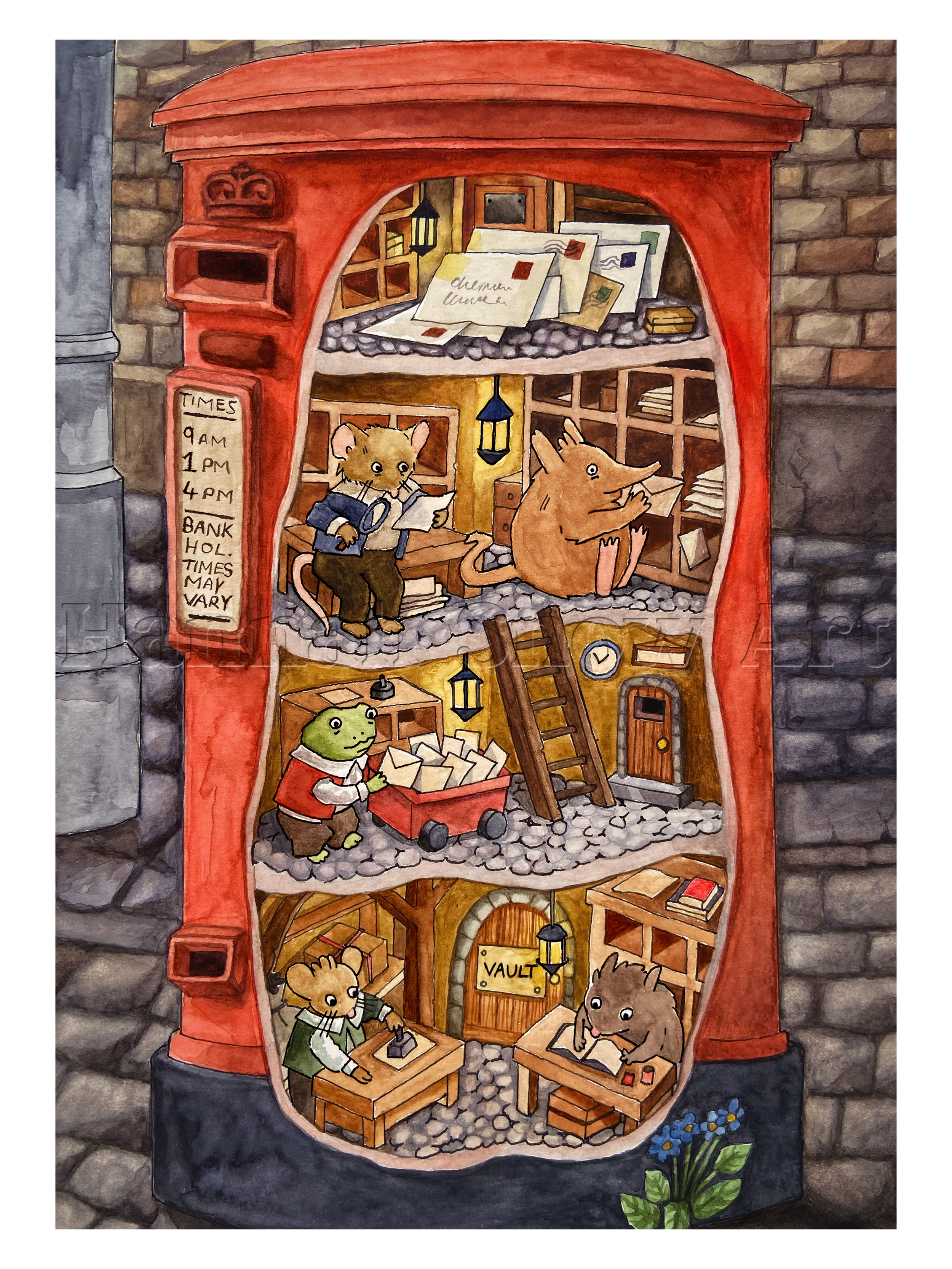 The Secret Postbox - Original Painting