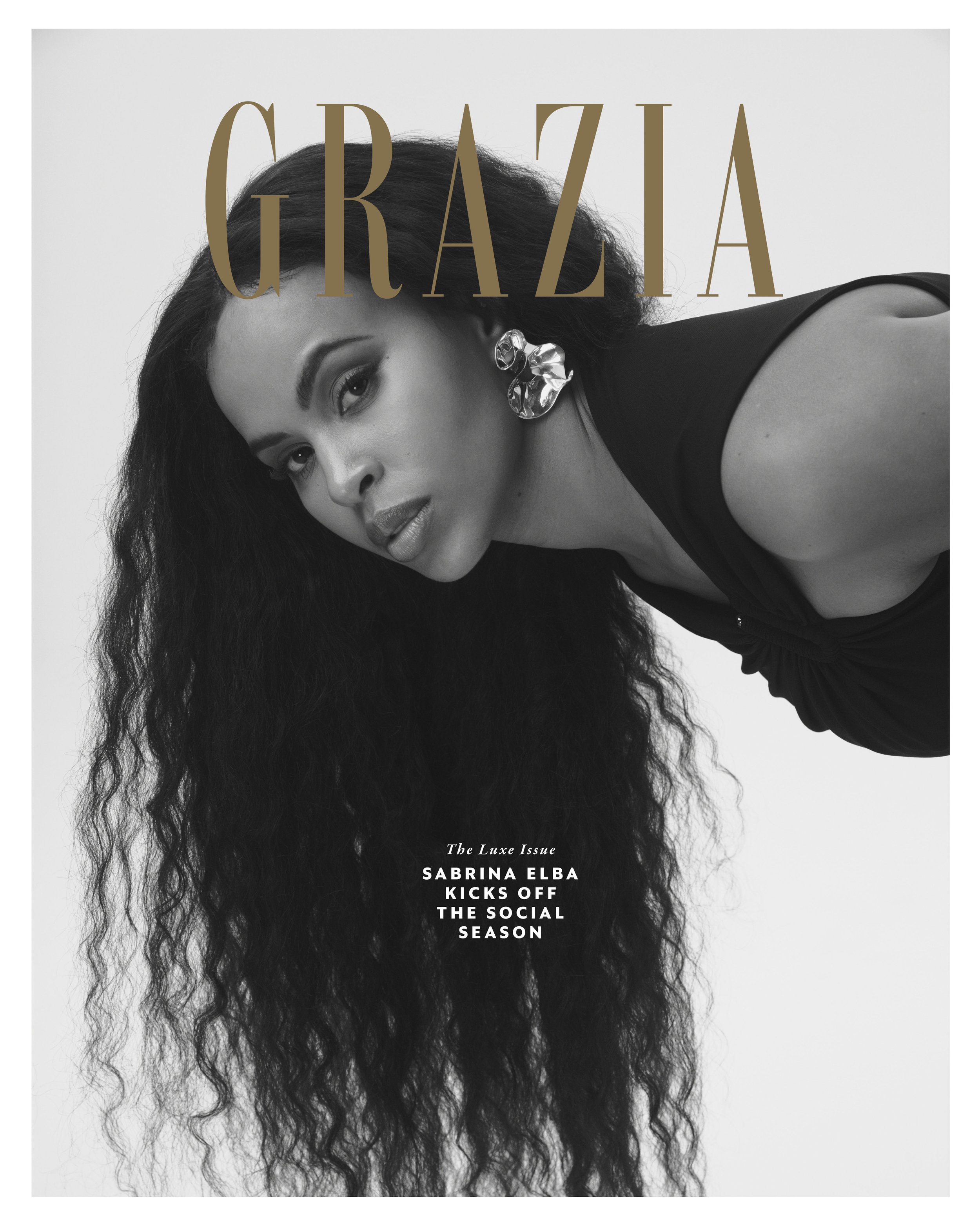 Sabrina Elba for Grazia Magazine Luxury Issue 2022.