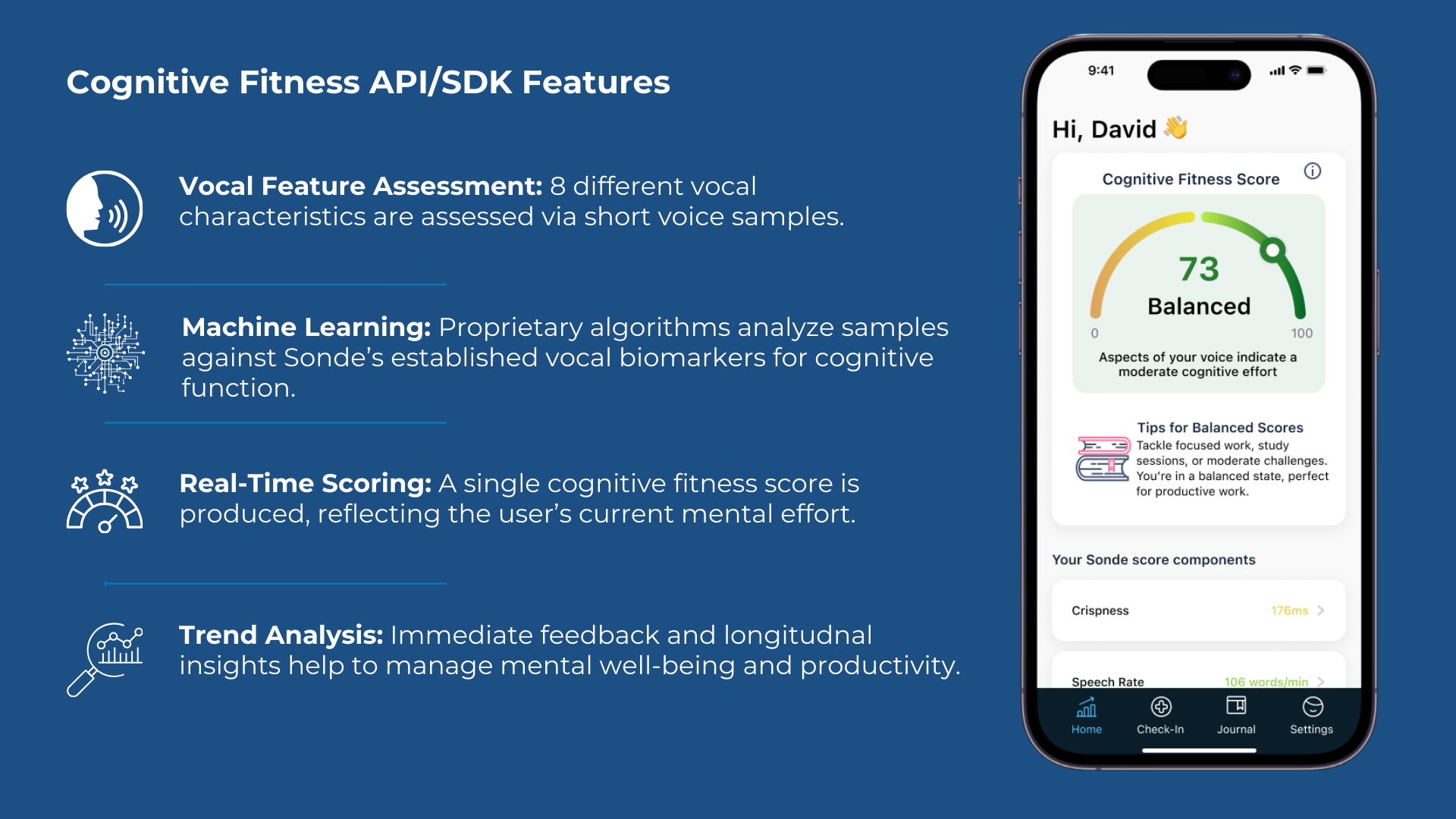 Cognitive Fitness Health Tracking Through Vocal Biomarker Analysis ...