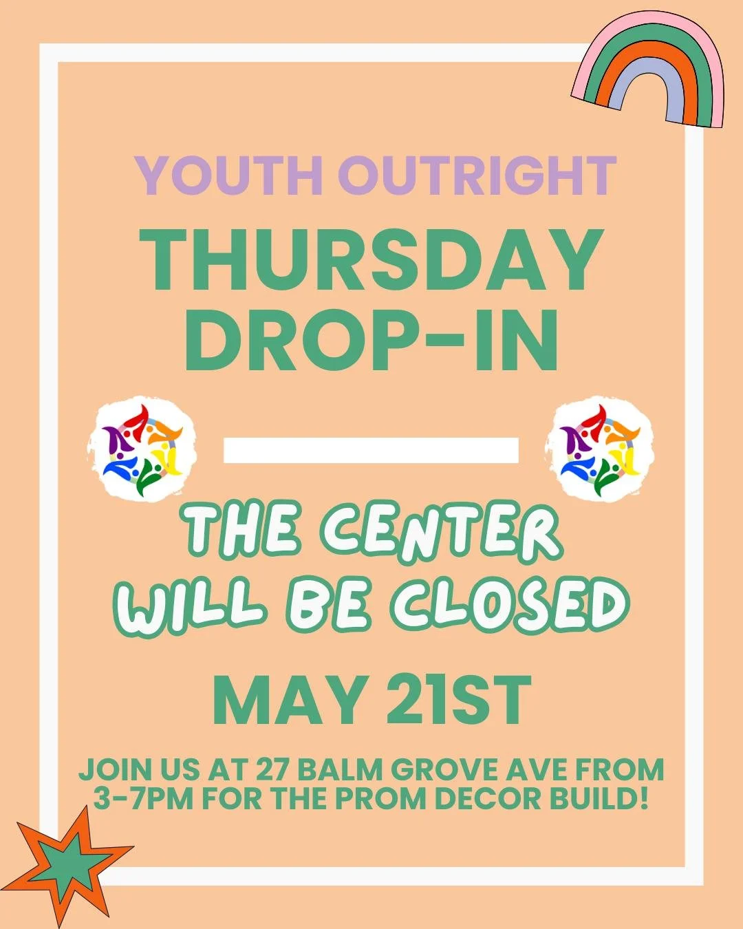Join us tomorrow for part 2 of the prom decor build! 3-7pm, food provided.

The youth center will be closed tomorrow, but folks of all ages are welcome to join us at 27 Balm Grove Ave to help make the Sunset Rodeo Ball a Western/Victorian dream come 