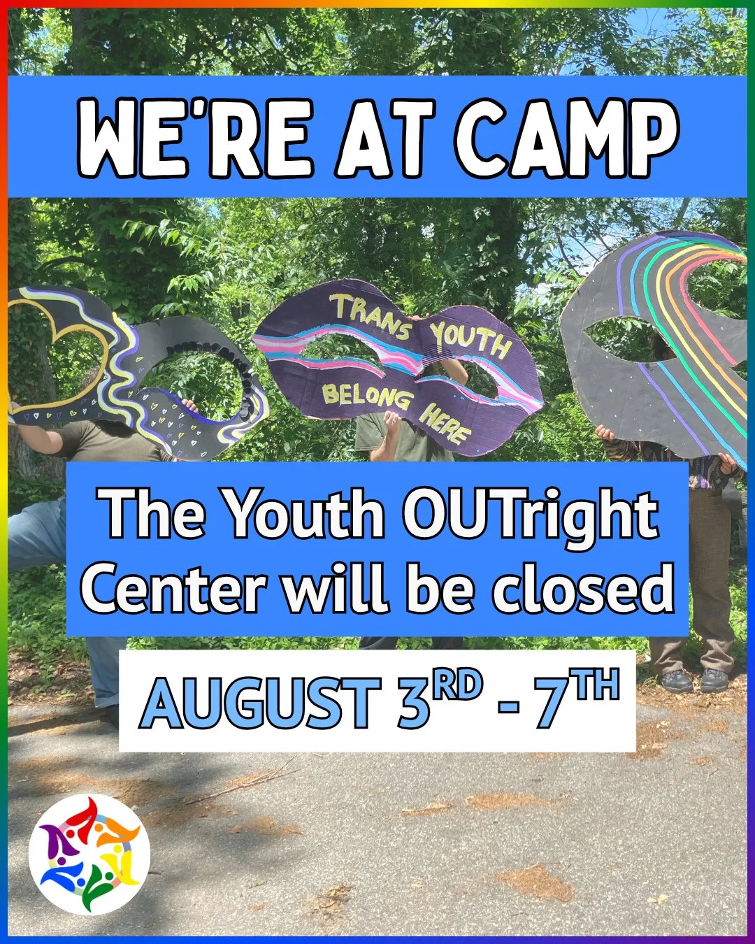 Our Youth Center will be closed August 3rd - 7th while the team hosts our annual Rooted in Solidarity Youth Summer Camp. 🏕️☀️⁠
⁠
❌️ There is NO drop-in or Weekly Wednesday at our center this week. We'll see you back in the center next week! ✔️⁠
⁠
Yo