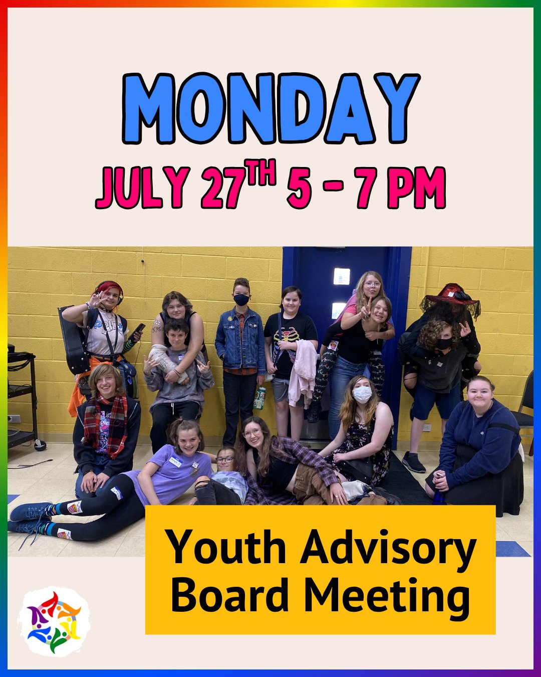 💻️ Our Youth Advisory Board Meeting is today from 5:00 - 7:00 PM via Zoom.⁠
⁠
If you're on our YAB, you're welcome to join. If you want to join our YAB, send us a DM or an email! ✨️