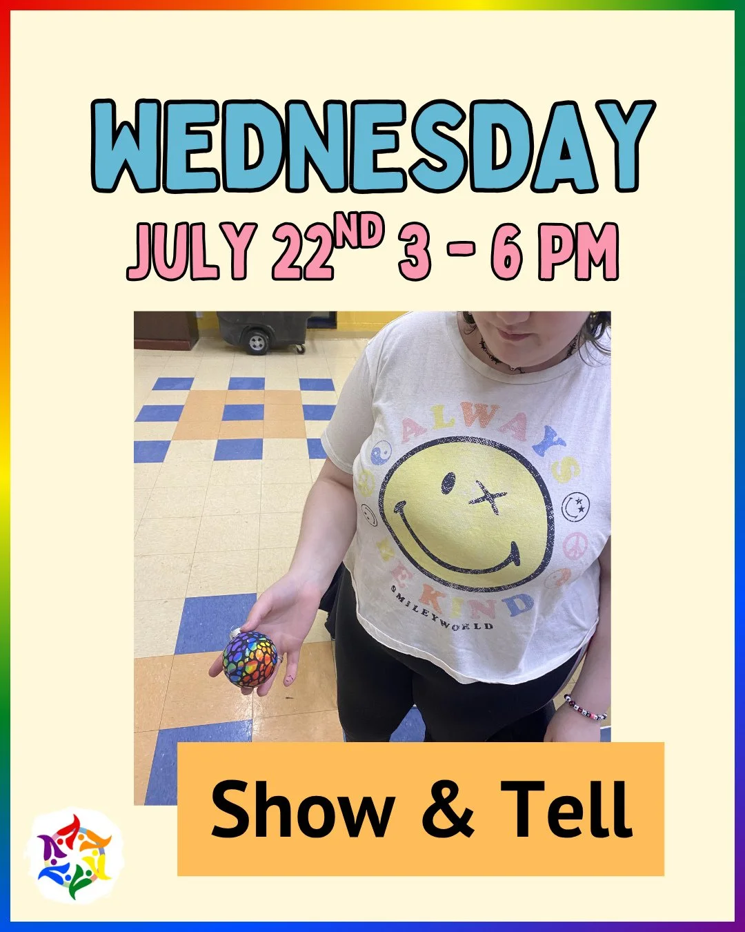 ✨️ Show &amp; Tell TODAY! Come infodump about your special interest, play a song, make a slideshow, or just yap for a few minutes! ⁠
⁠
➡️ RSVP at givebutter.com/show-and-tell-july22⁠ or visit the link in bio⁠
⁠
Sharing is not required, feel free to j
