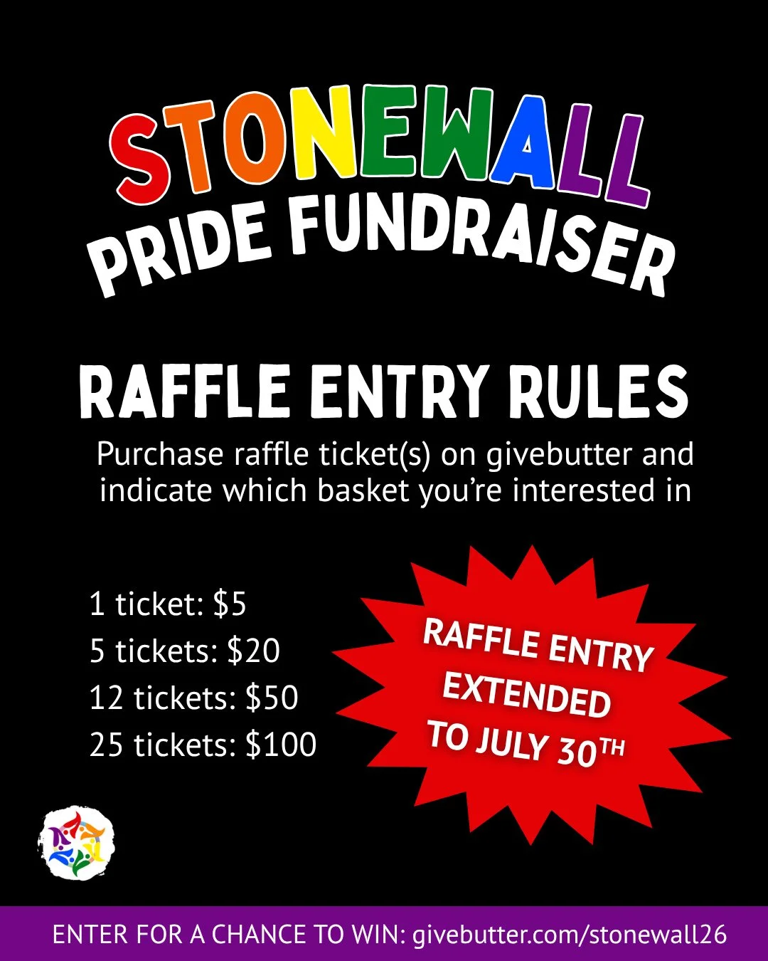 ❗ 2 WEEKS LEFT TO ENTER! Swipe through to see the 5 PRIZE BASKETS you can win as part of our Stonewall Pride Fundraiser!⁠
⁠
🏆️ Purchase your raffle tickets at the link in bio, or head to givebutter.com/stonewall26⁠
⁠
⭐️ Adult Basket 1: East Fork Pot
