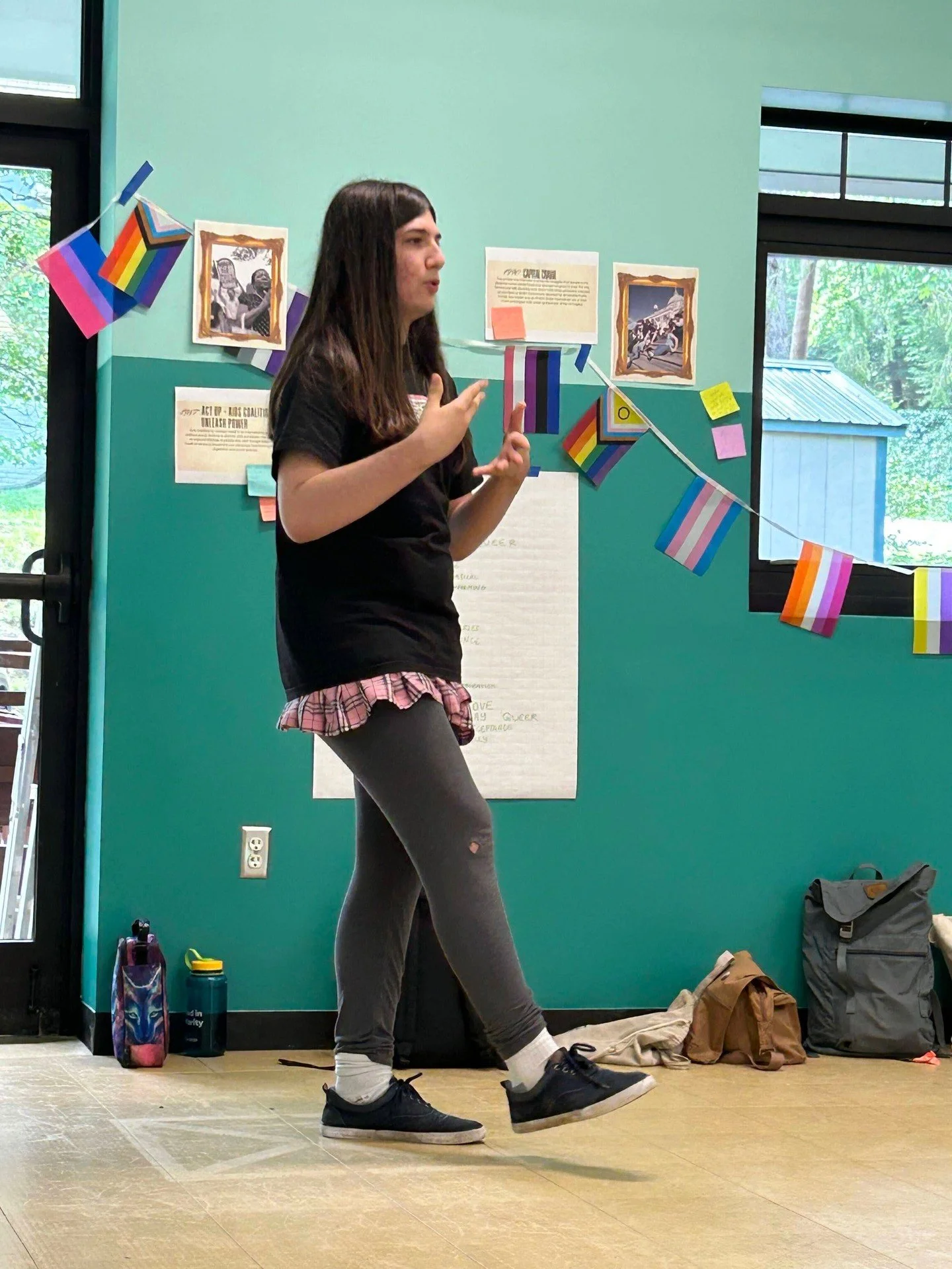 ☀ Camp Day 3 ✨The theme of the day was Social Justice! 💪⁠
⁠
Campers got to:⁠
▪️ Engage in a social justice history gallery walk⁠
▪️ Brainstorm how to organize mutual aid, direct action, and education efforts in their community 🧠⁠
▪️ Play improv and