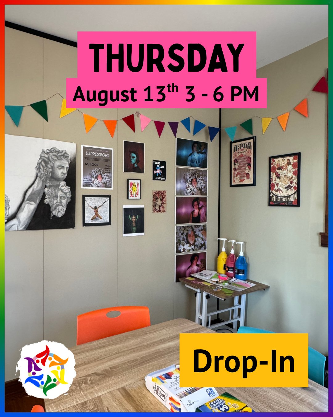 Today: Drop-In @ our Youth Center in Montford⁠
⁠
Join us from 3:00 - 6:00 PM for weekly drop-in hours at our Youth Center! Come hang out, make some crafts, eat some food, and vibe your way! ✨️
