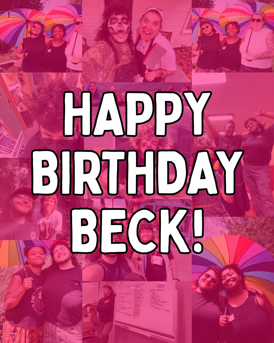 HAPPY BIRTHDAY, BECK! 💐🎉🎈🎁🎂🌈 The world is better because of your gifts. Wish them well in the comments! ⁠
⁠
Swipe through to see what our youth have to say about Beck's impact on their lives 💜