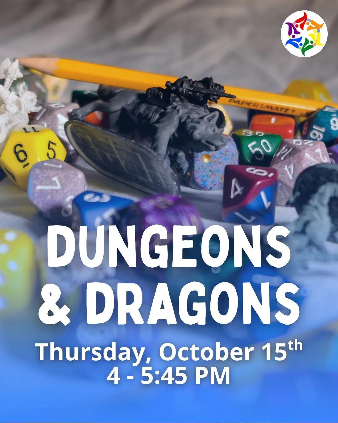 TODAY! Dungeons &amp; Dragons at our Youth Center in Montford! 🐉🧙&zwj;♂️⁠
RSVP at givebutter.com/yordnd or visit the link in bio. ✅️⁠
⁠
‼️ This is not drop-in, but a facilitated, story-telling, fun, turn-based game! We are seeking a group of good l