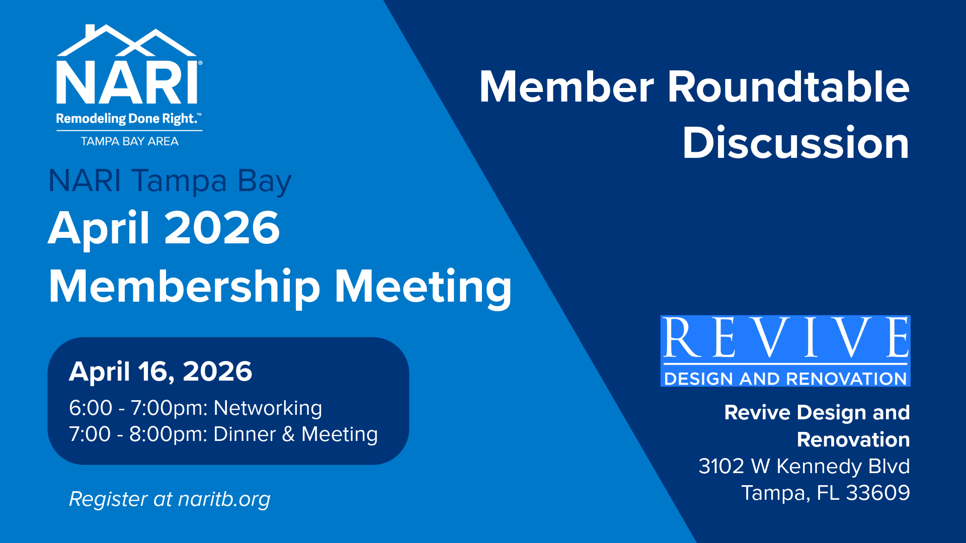 2026 April Monthly Membership Meeting