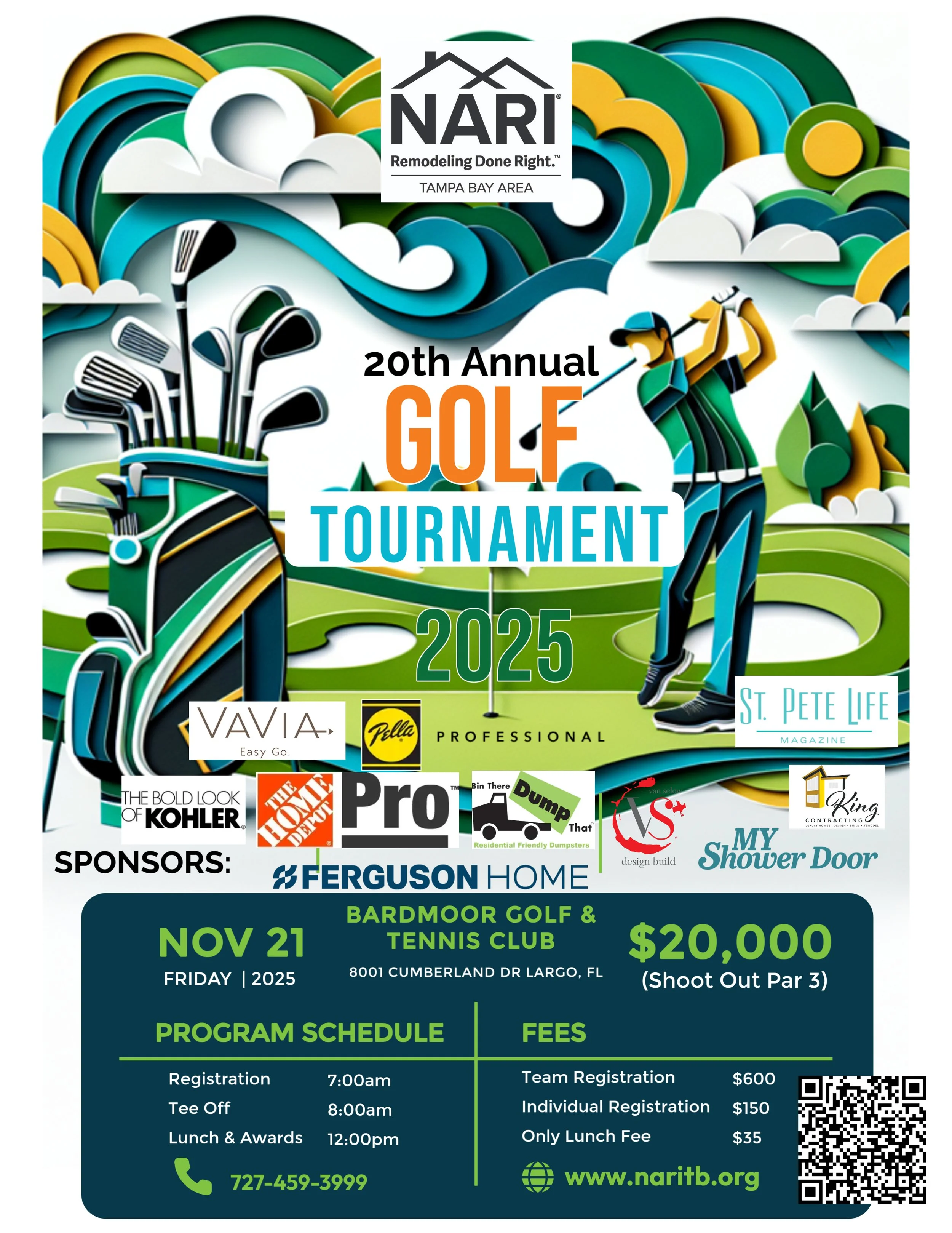2025 Golf Tournament Foursome & Sponsorships that includes Golf - (Click here for details)