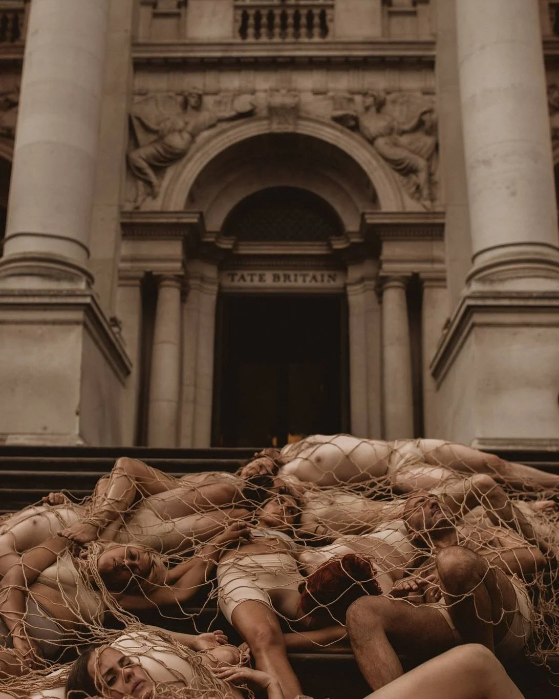 On World Ocean Day, spent the afternoon as a caught human @tate with @speciesism.wtf to demonstrate the suffering &amp; consequences of the fishing industry. 

Fish experience agonizing deaths through suffocation, being crushed under the weight of ot