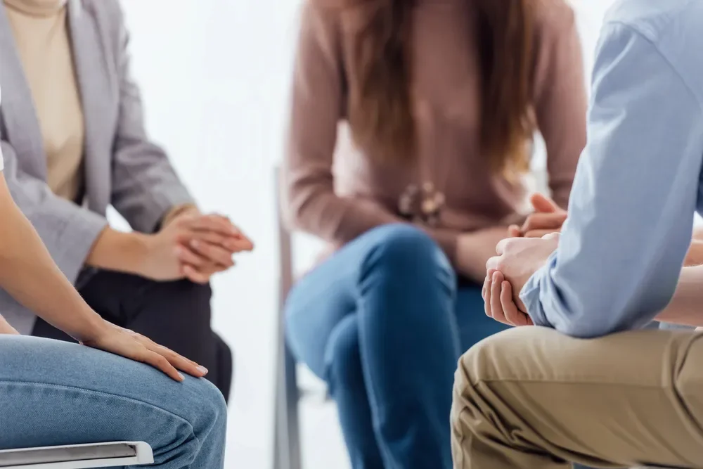 Group therapy session.