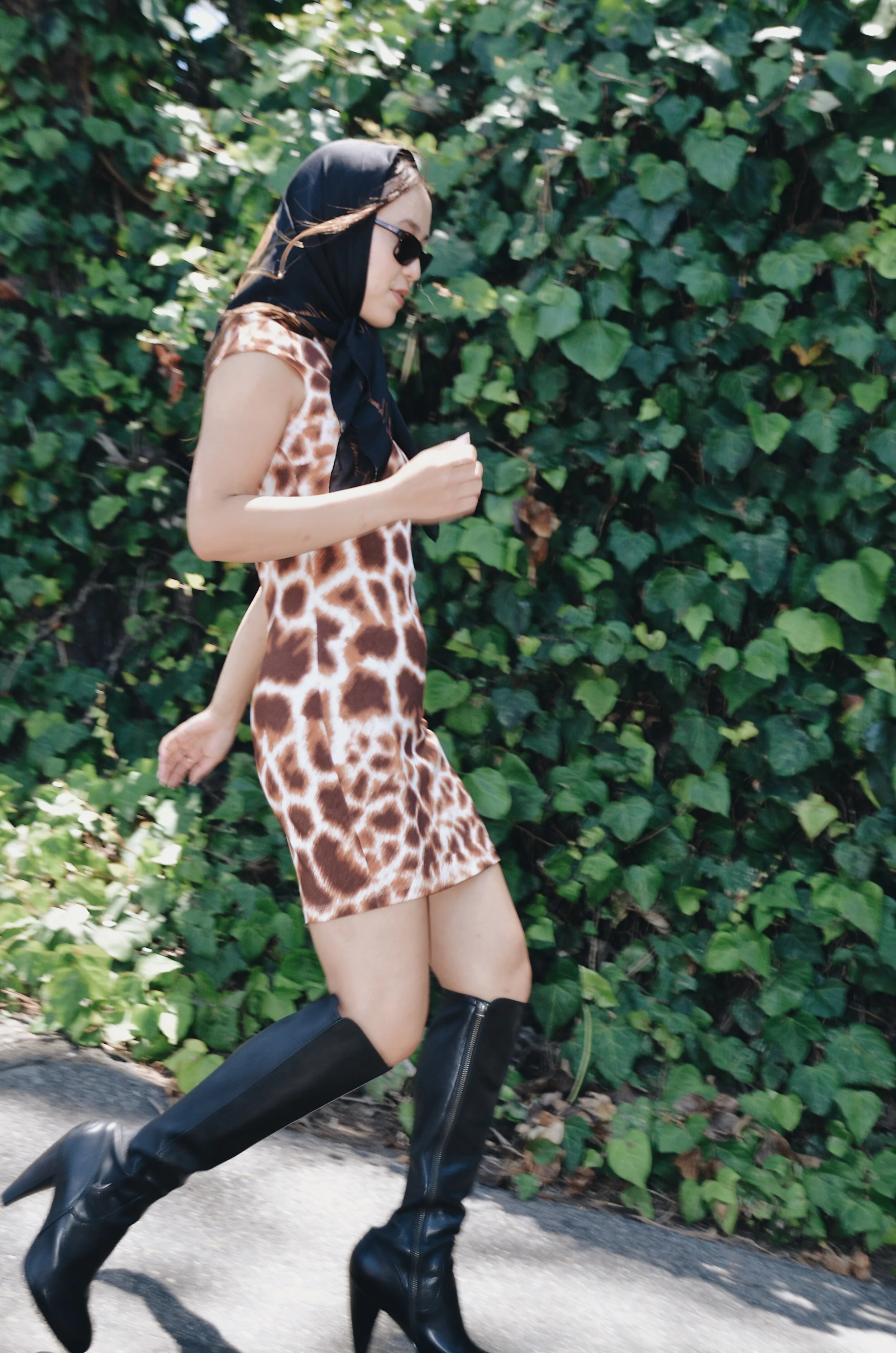   Chanel Scarf x Cavalli Dress x Frye Boots    All looks pulled from Carolyn’s Designer Vintage located on the 101 in Southern California  