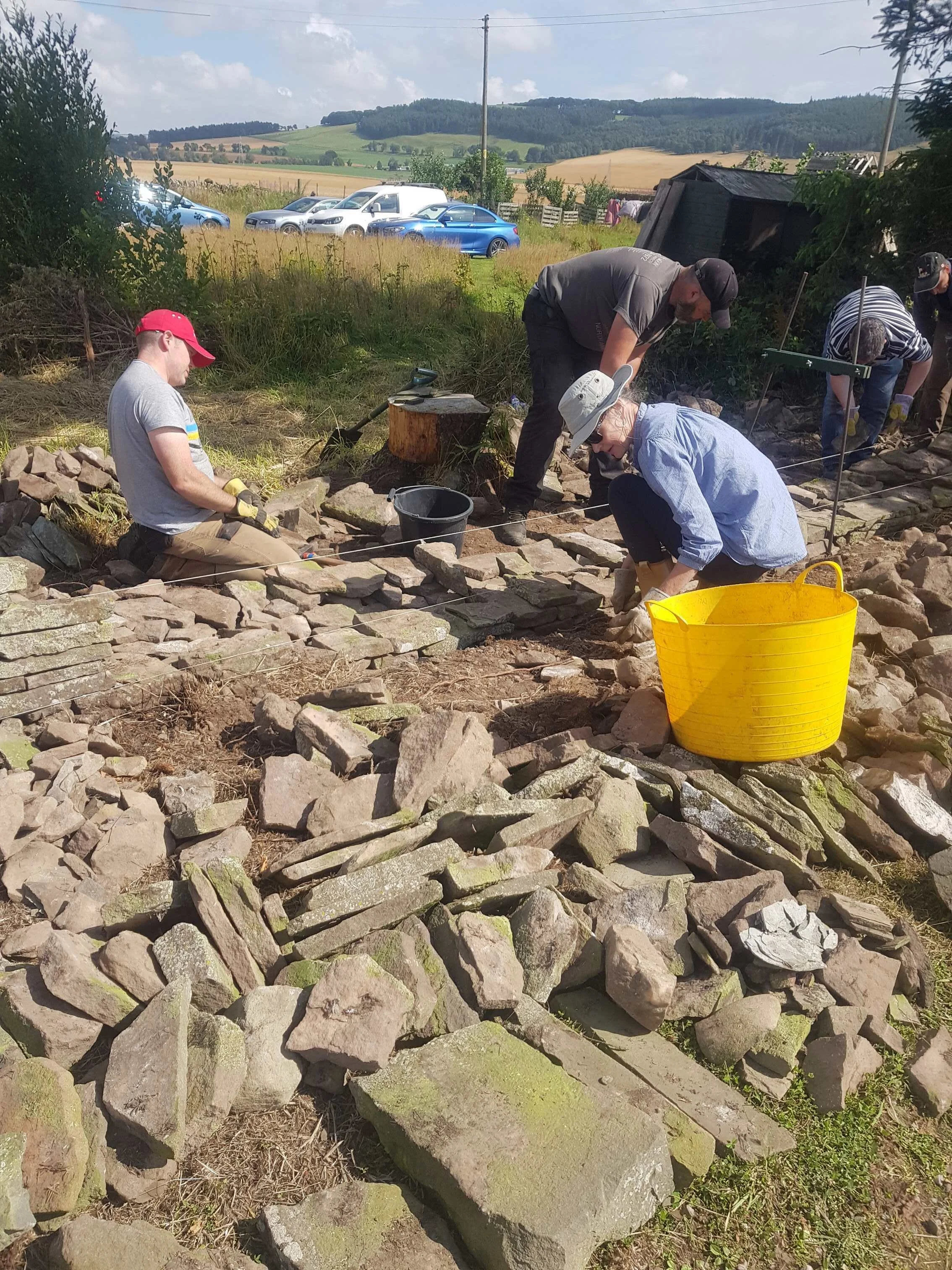 Beginners' Training Course in Dry Stone Walling at South Mains on 7th ...
