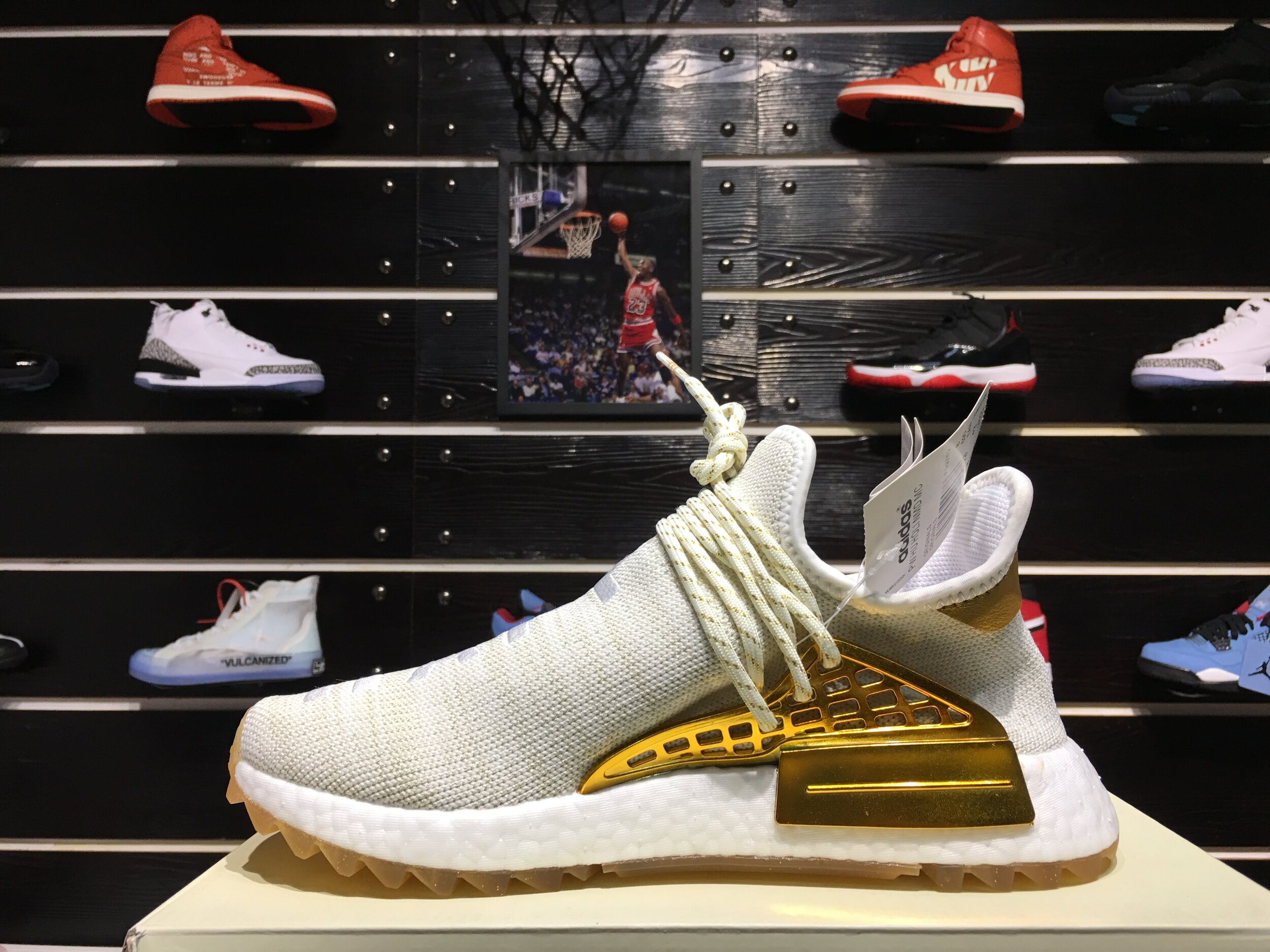 Pharrell NMD HU Happy Gold — Welcome to Delroticdesigns 🛍 Kicks4days