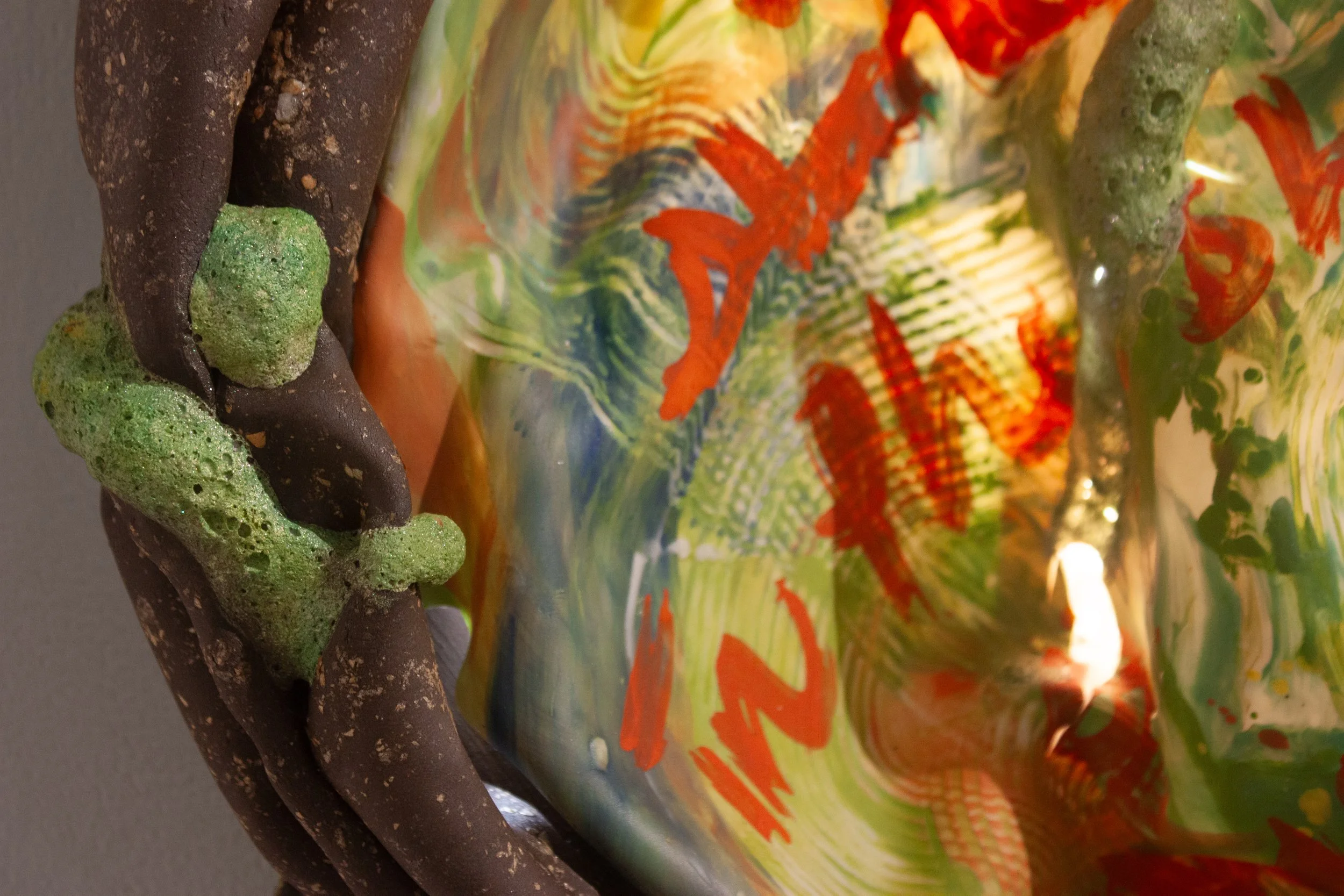 Detail view, "you are standing in the shadow of everything" 