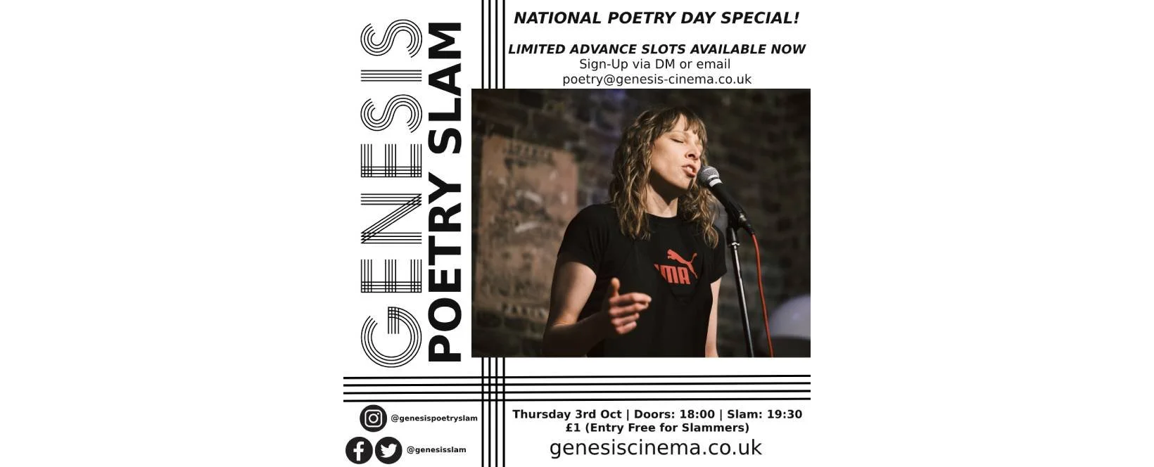 Genesis Poetry Slam: Oct 24