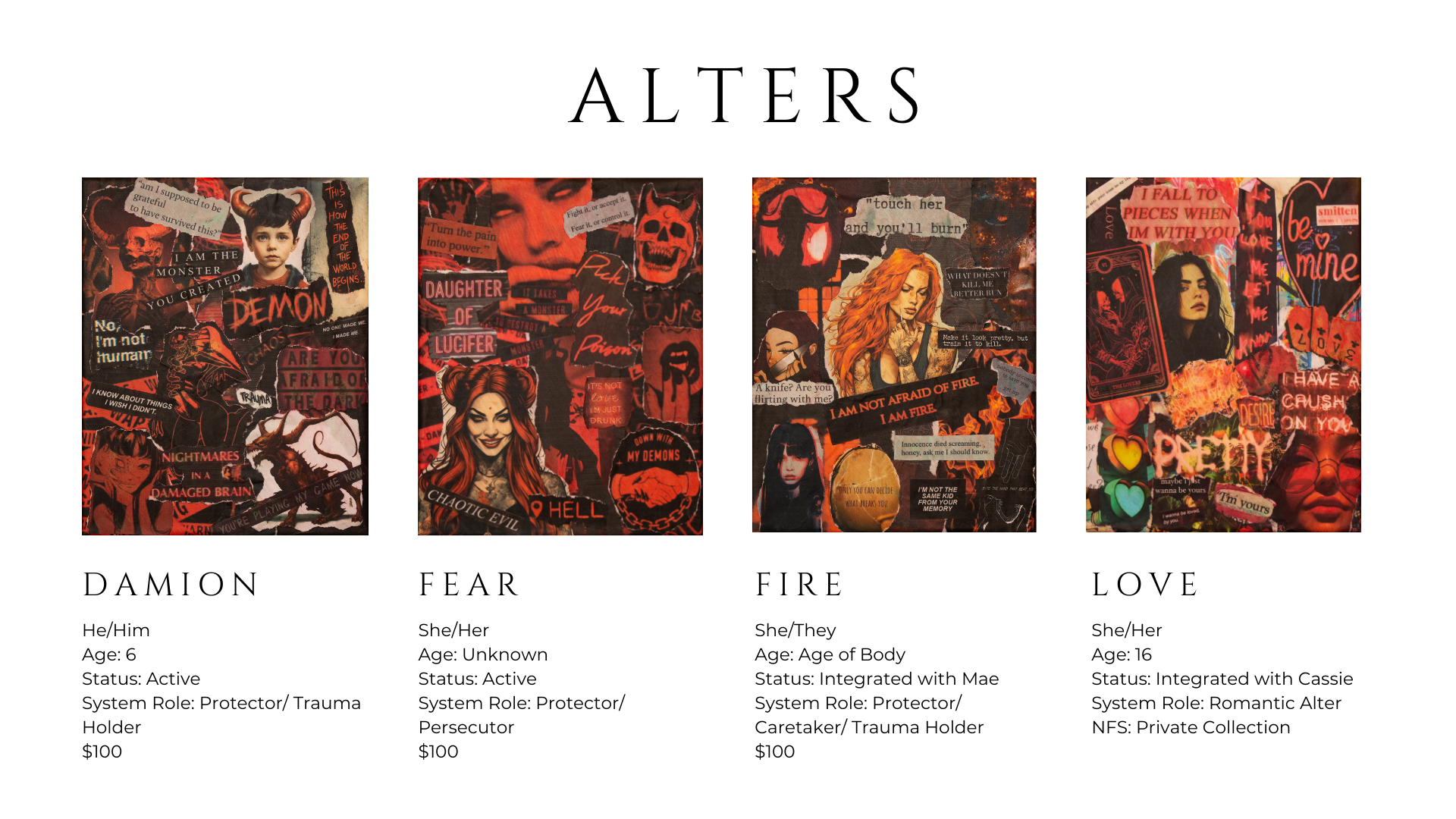 alters A Portrait of DID Dissociative Identity Disorder