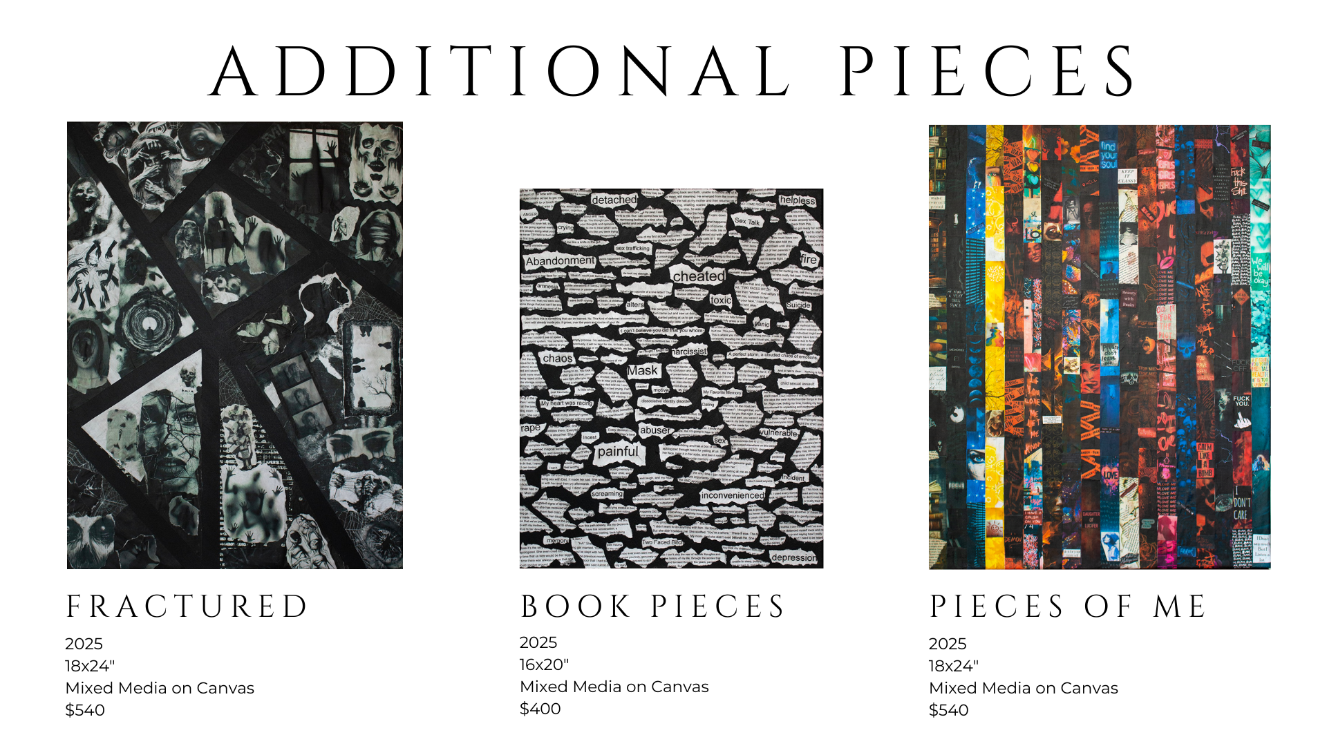 additional pieces A Portrait of DID Dissociative Identity Disorder