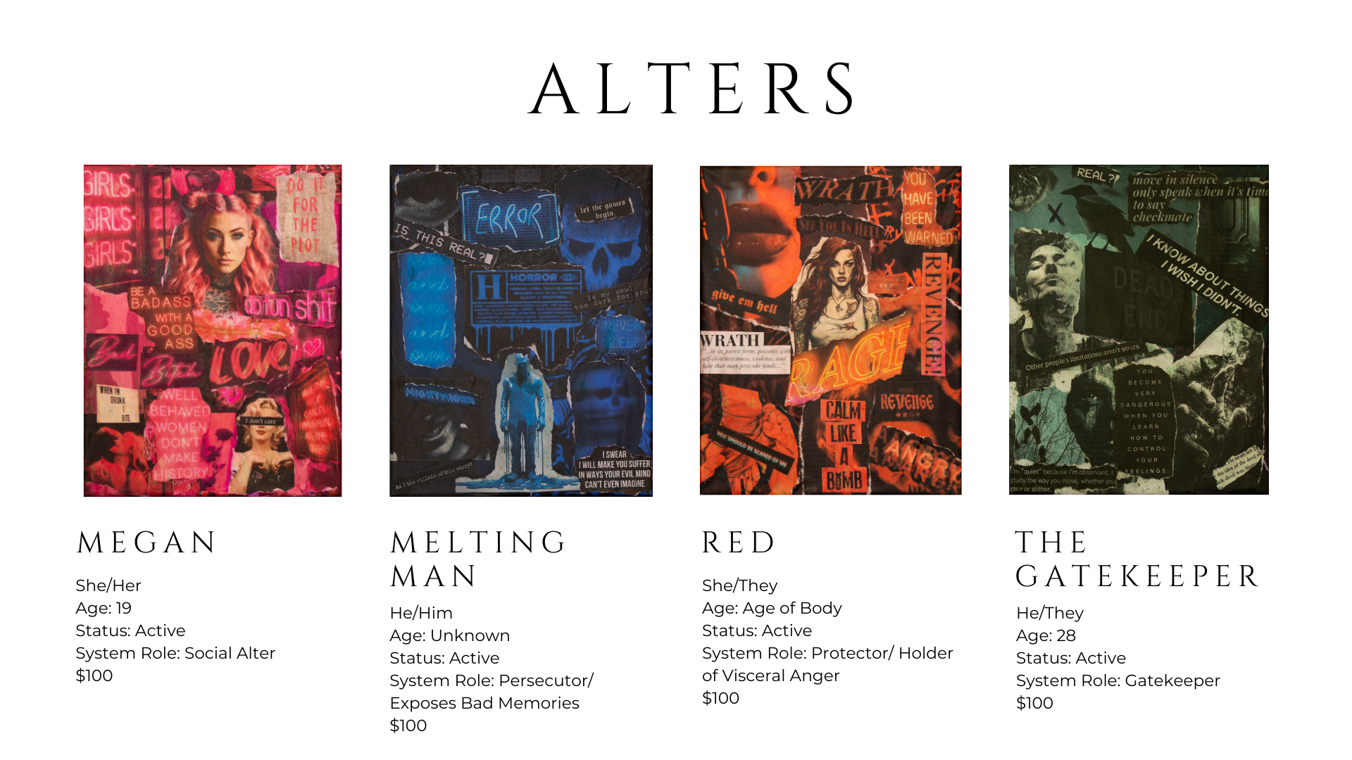 alters A Portrait of DID Dissociative Identity Disorder