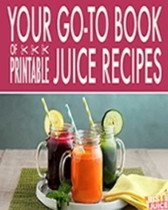 Get a FREE printable juice recipe book