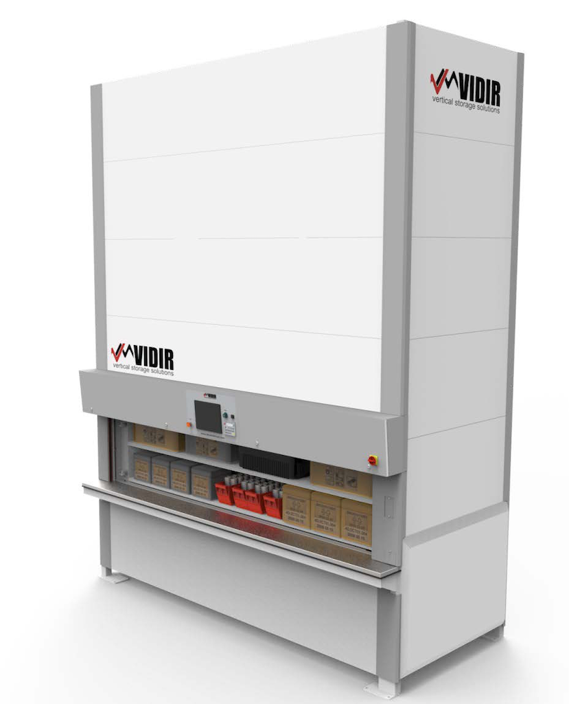 carousel storage racks on Automated Vertical Storage Resolve Industrial Solutions