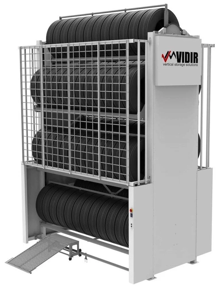 carousel storage racks on Automated Vertical Storage Resolve Industrial Solutions