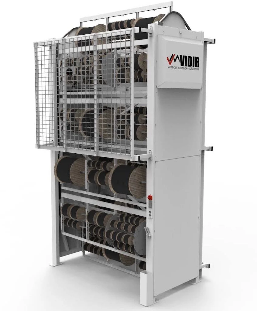 carousel storage racks on Automated Vertical Storage Resolve Industrial Solutions