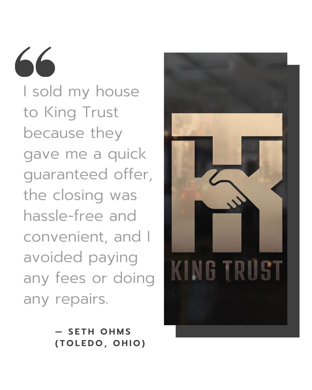 Some of our most successful clients say this about us.
If you are looking to buy or lease a new home or commercial property, it's critical that you read this review first.

Call us now (404) 777-2161
visit our website https://kingtrust.com/
.
.
.
.
#