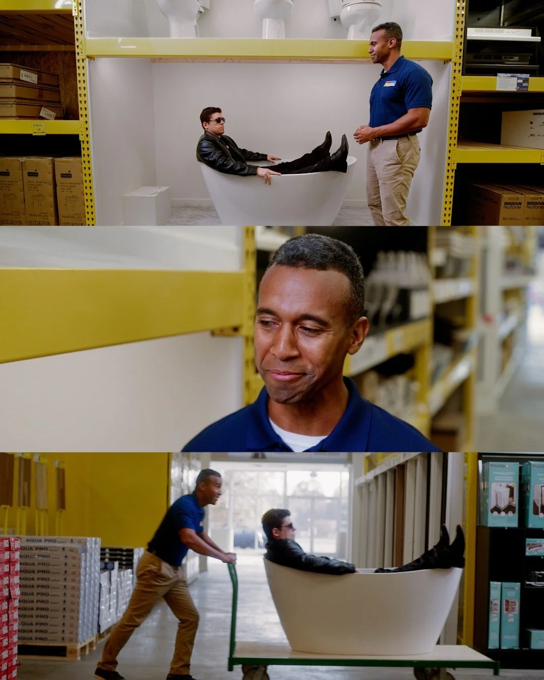 🎨 Wrapping up the Home Outlet campaign color work with @digitalsparkstudios.

Loved the comedy in this one&mdash;&ldquo;A Bath for Everyone.&rdquo;

DP: @hunterbuchanan.dp 
Editor: @the_drake_is_good 

Swipe to see the final spot and a look at anoth