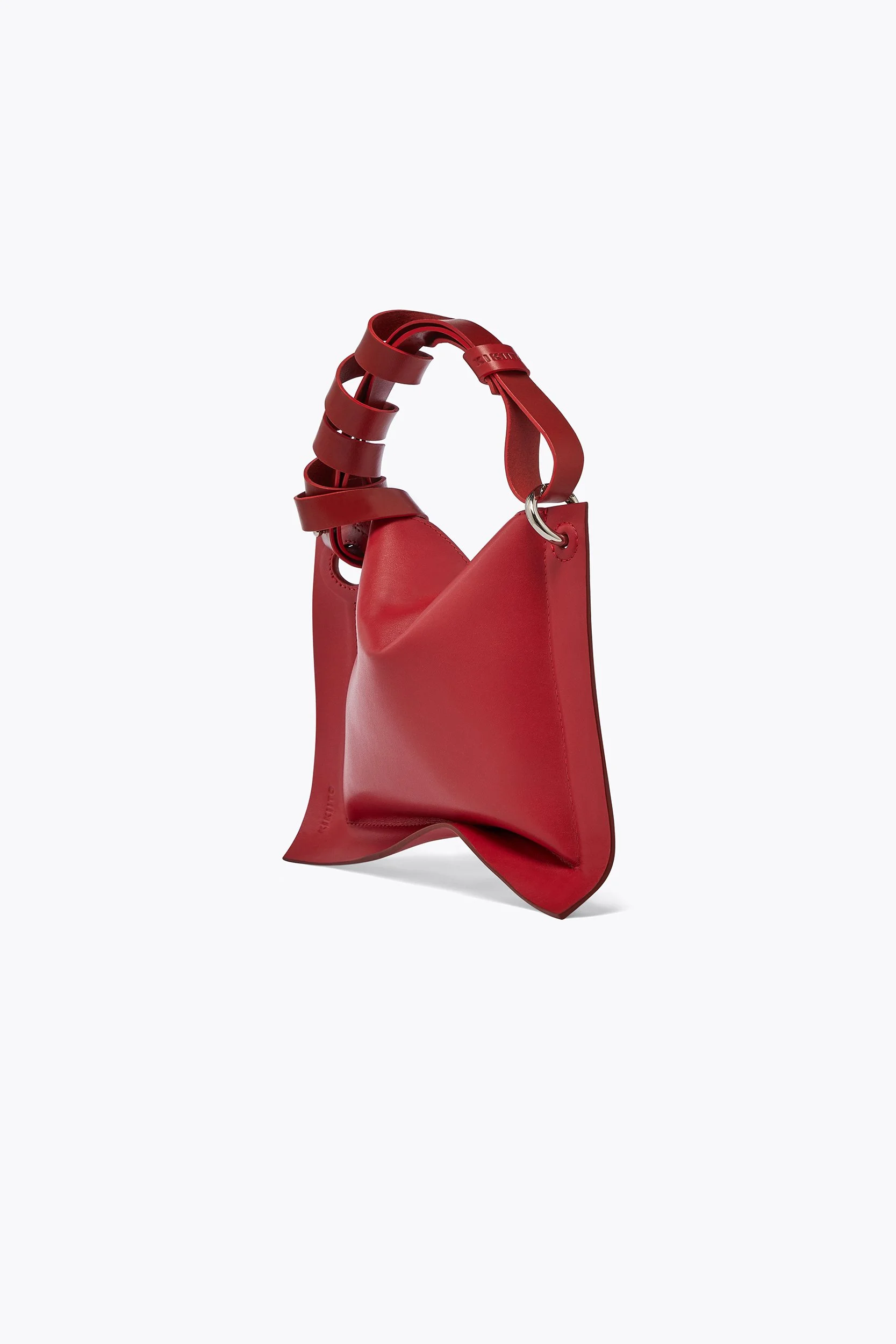 UMI SMALL Handbag Red Leather Handcrafted in London — KIKIITO