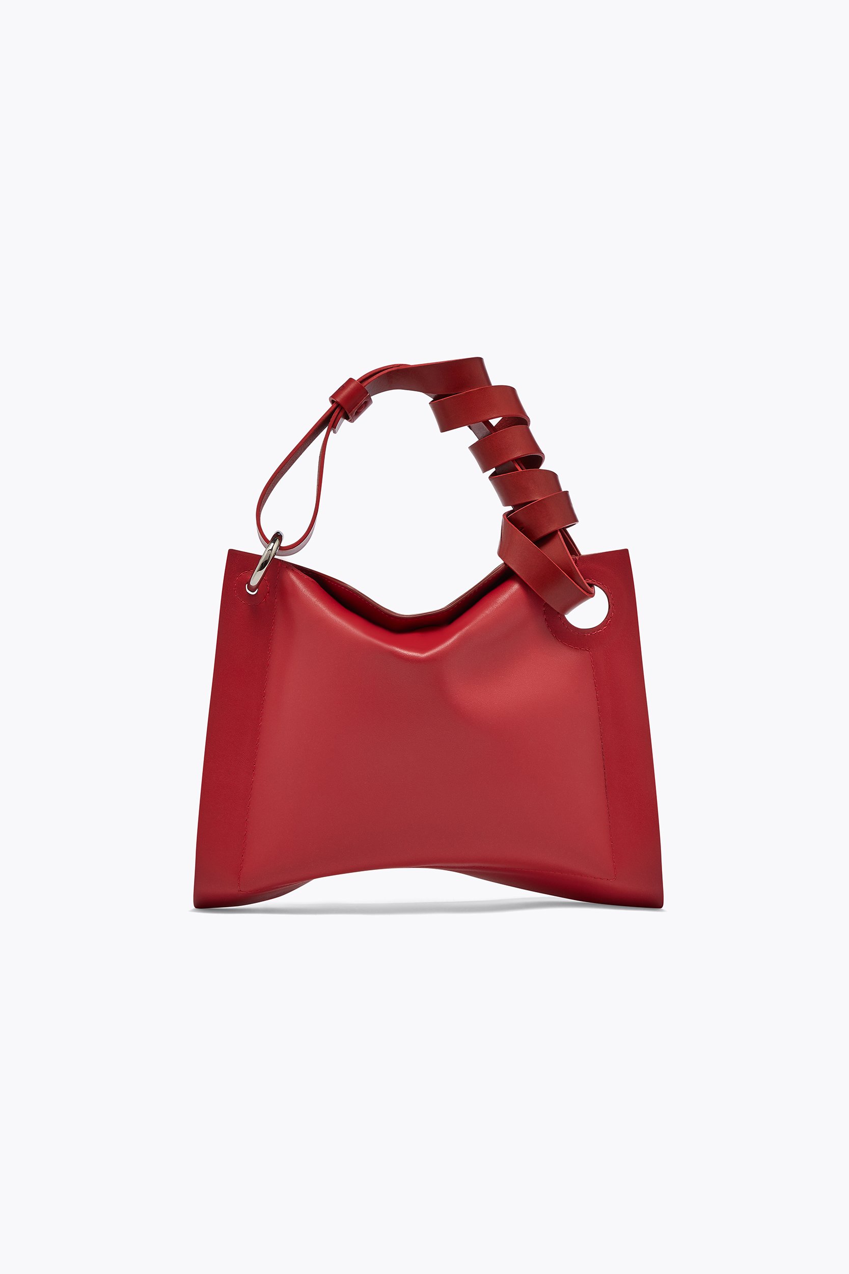 UMI SMALL Handbag Red Leather Handcrafted in London — KIKIITO