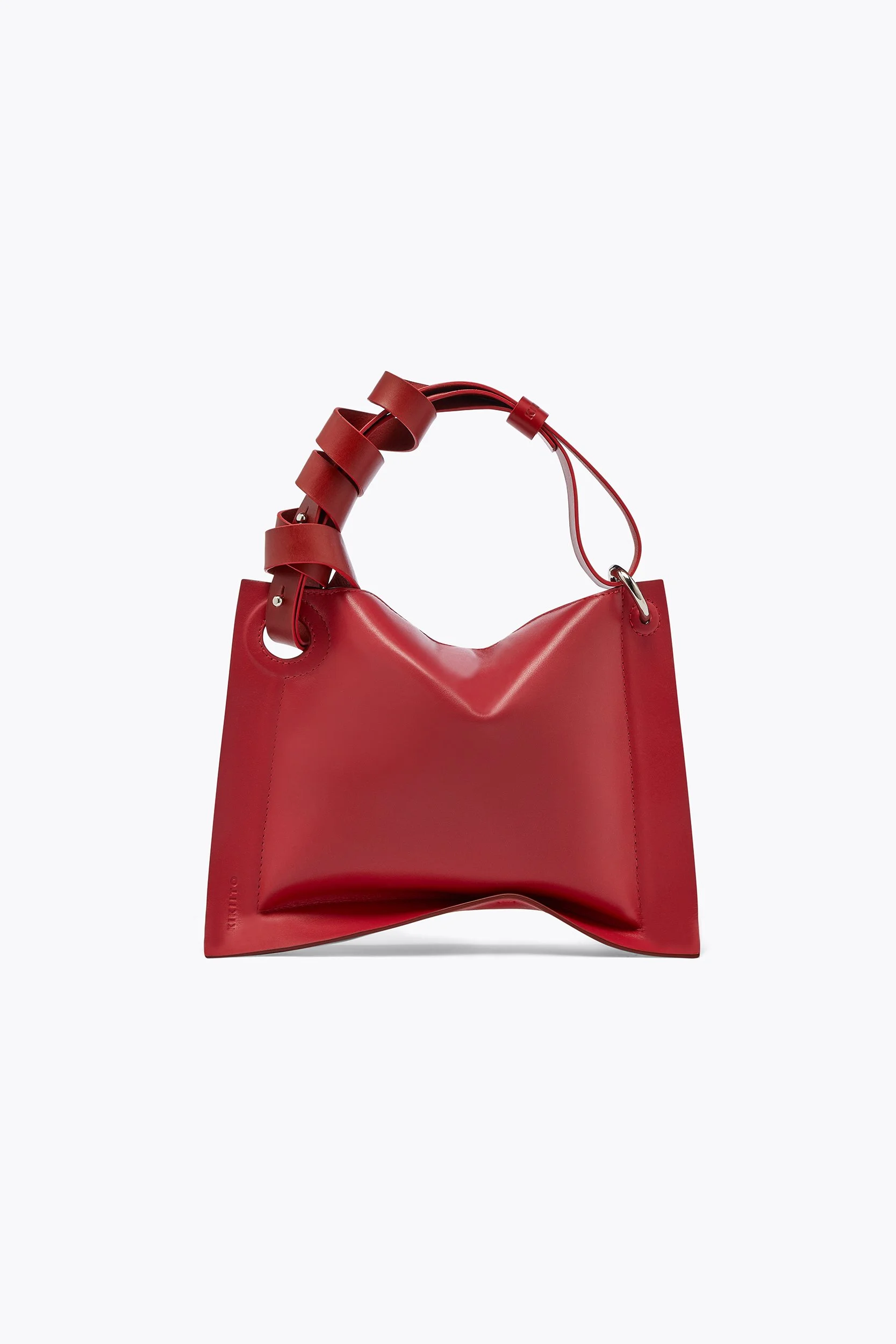 UMI SMALL Handbag Red Leather Handcrafted in London — KIKIITO
