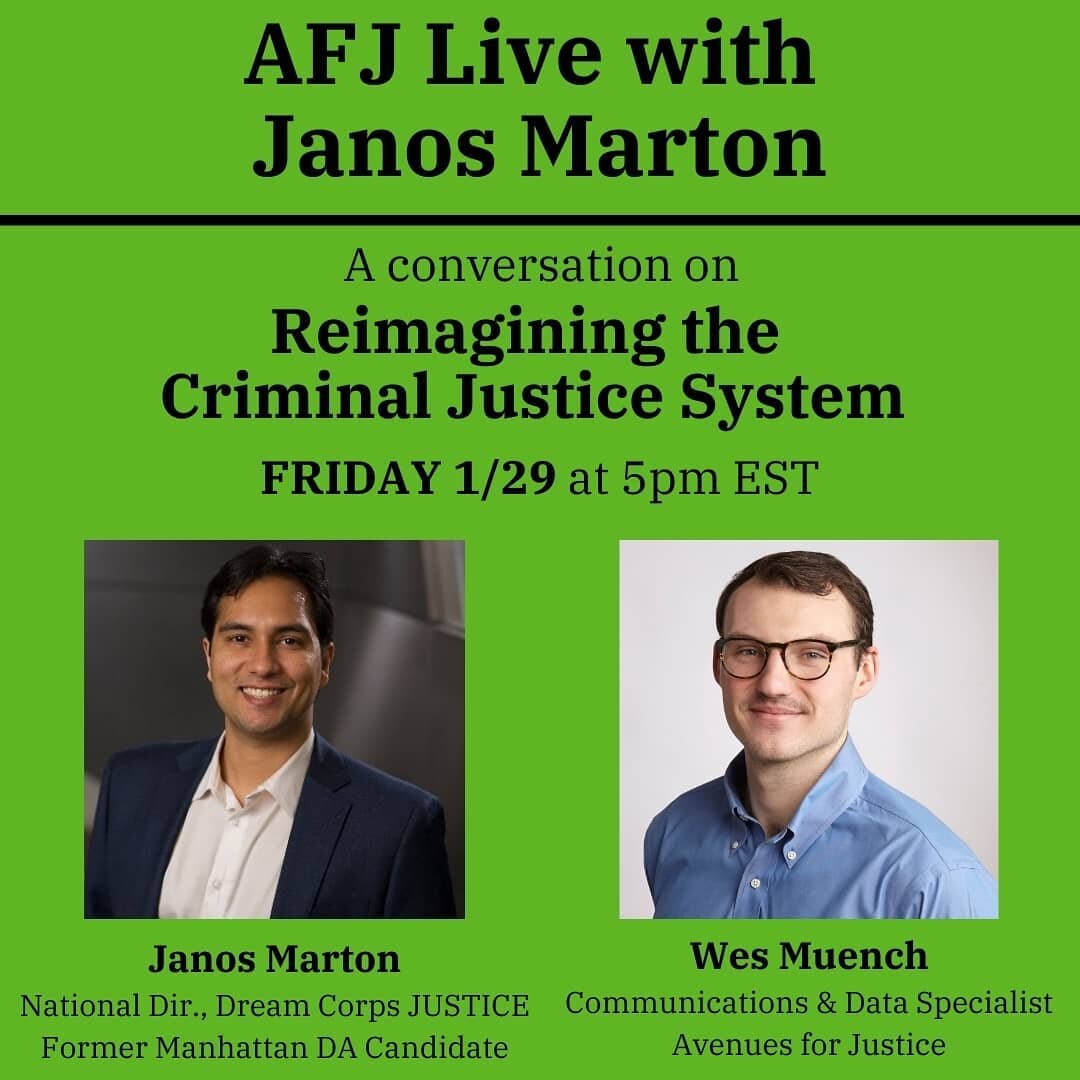 In one hour I'll be joining @avenuesforjustice for an IG Live to talk #criminaljustice in NYC, my run for #manhattanDA, and my new job as national director of @dream.corps JUSTICE.