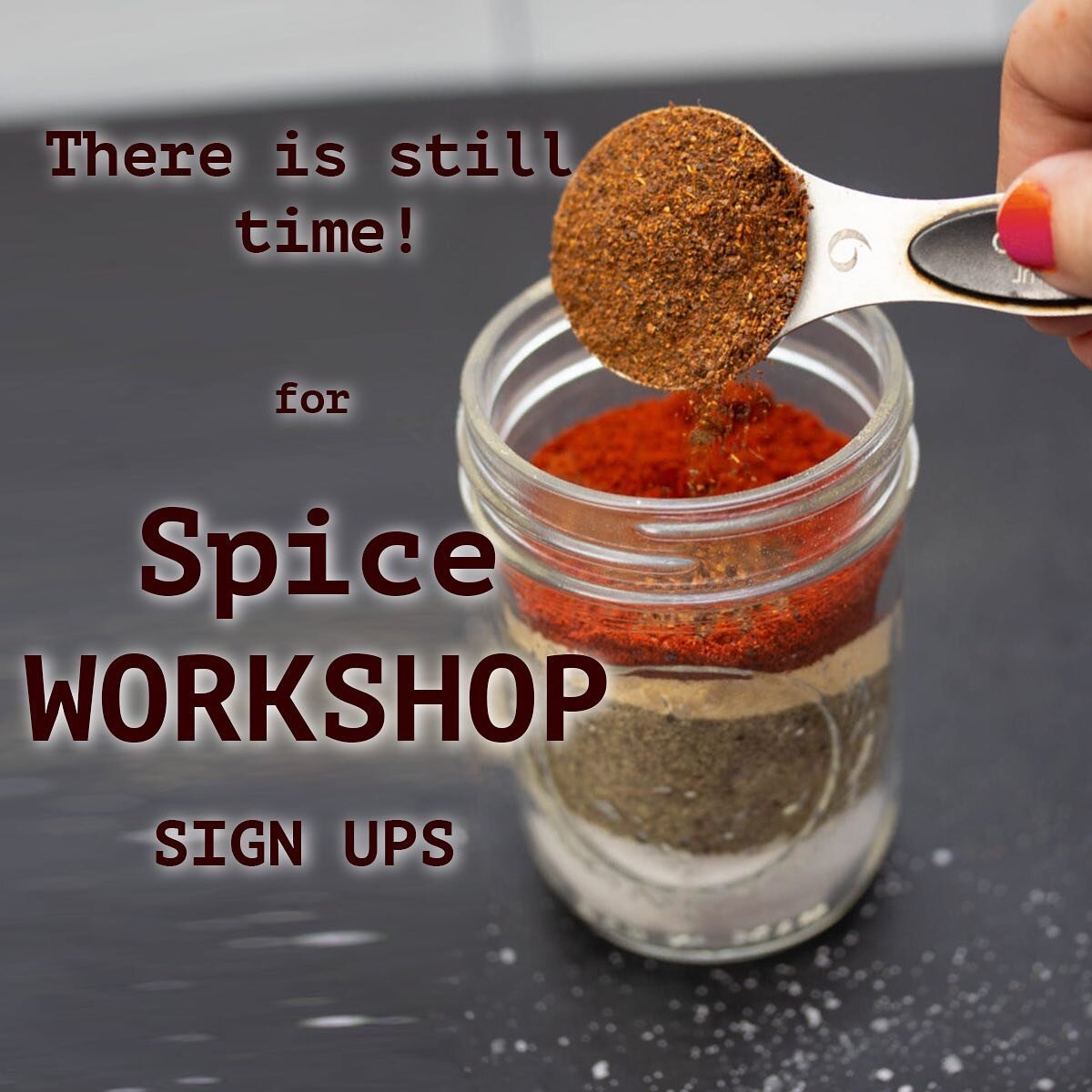 Everyone is welcome, join us next week Wednesday for a fun filled evening with Chelsea as she walks you through your favourite spice combinations. Take home your fancy spice jar art to proudly display in your kitchen at home, we can&rsquo;t wait to s