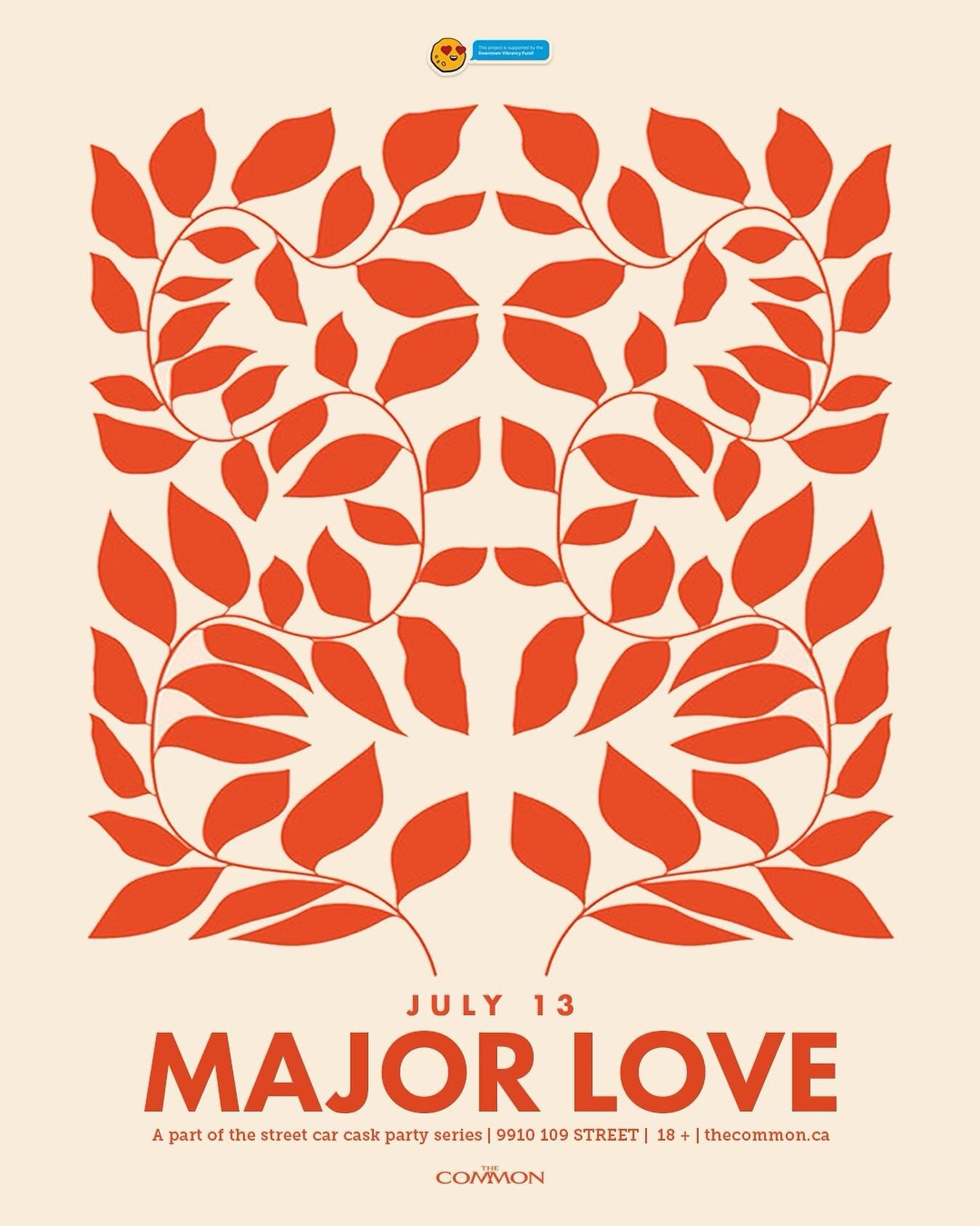 Live FREE music at the Common tonight in conjunction with our Street Car Cask Party series. Tonight we welcome @majorlovemajorlove.Sets are at 8:30PM and 10:00PM