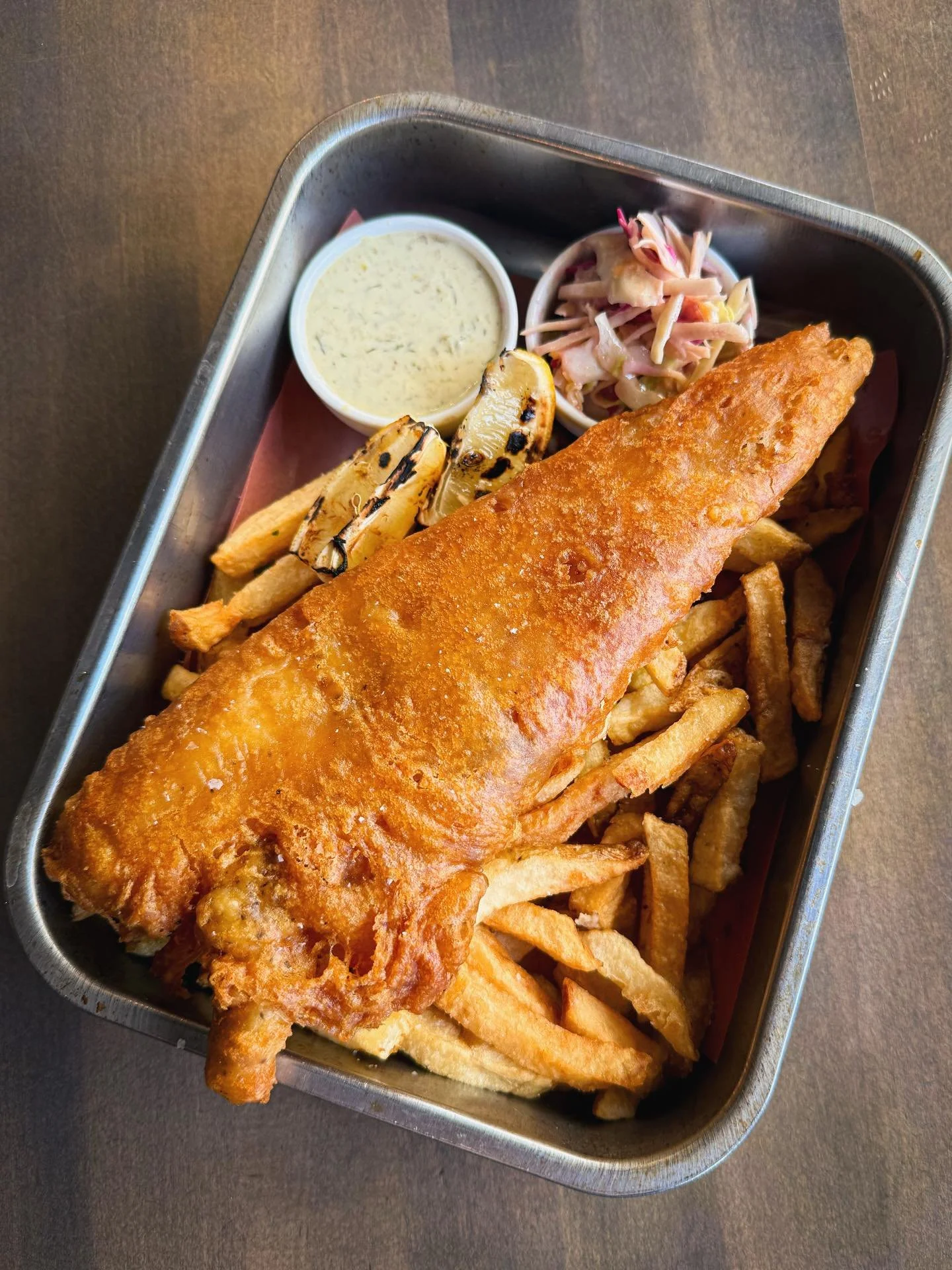 Join us for $12.99 Fish &amp; Chips (one piece) + $4.99 9oz crisp pils every Thursday. 🐟🍟🍻